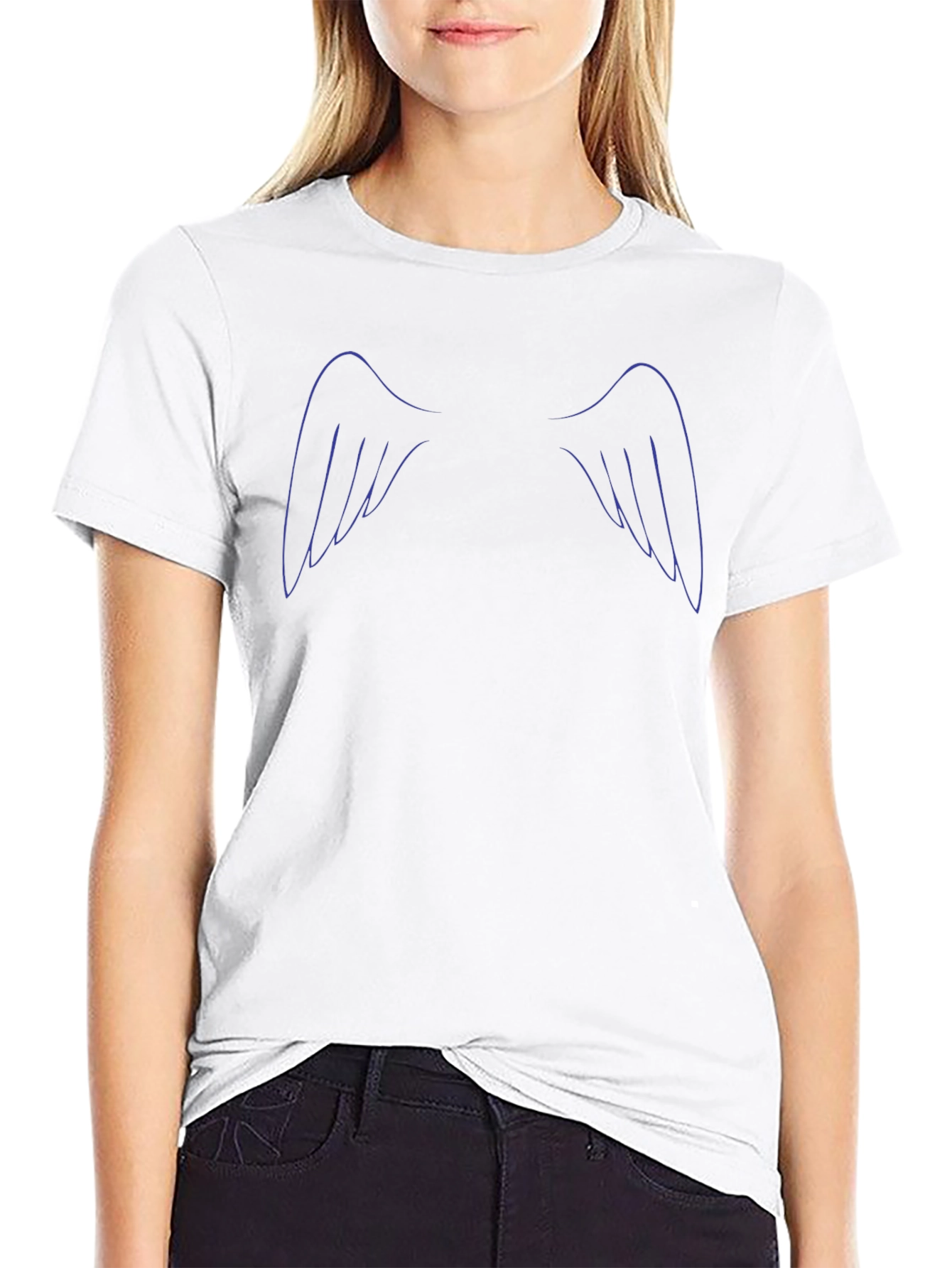 Angel Wings Graphic Black T-Shirt