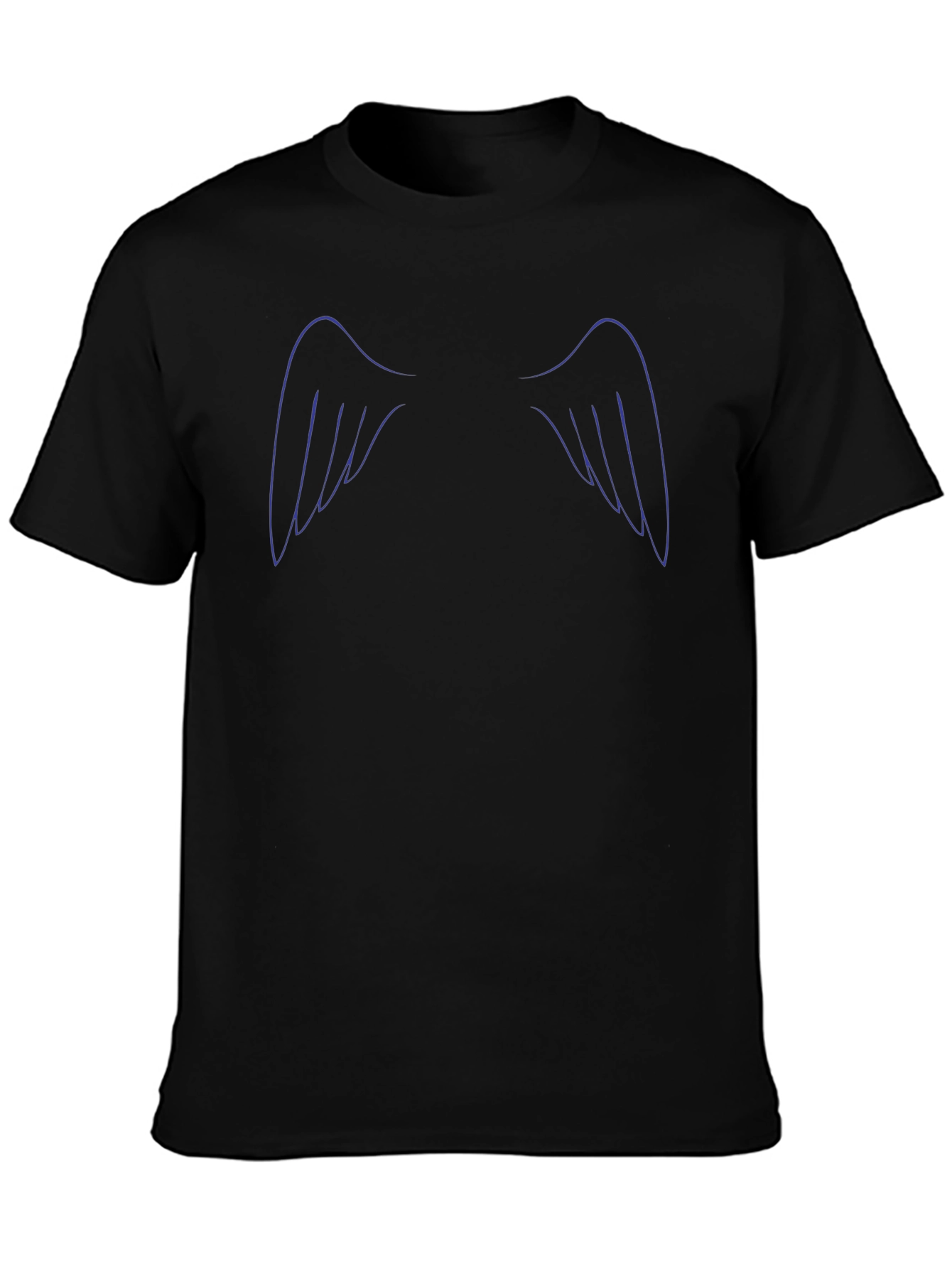 Angel Wings Graphic Black T-Shirt