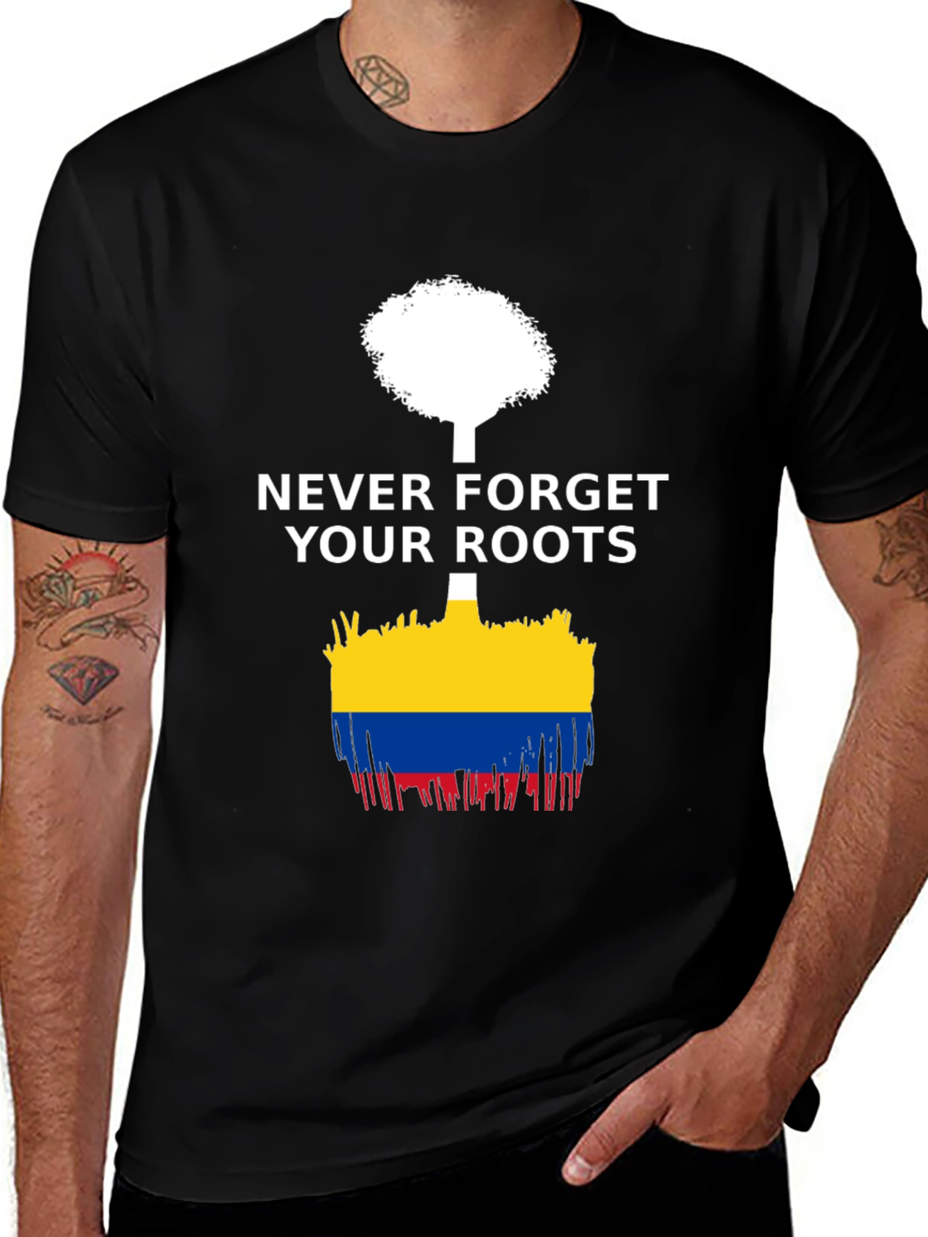 Never Forget Roots Tree Graphic Tee