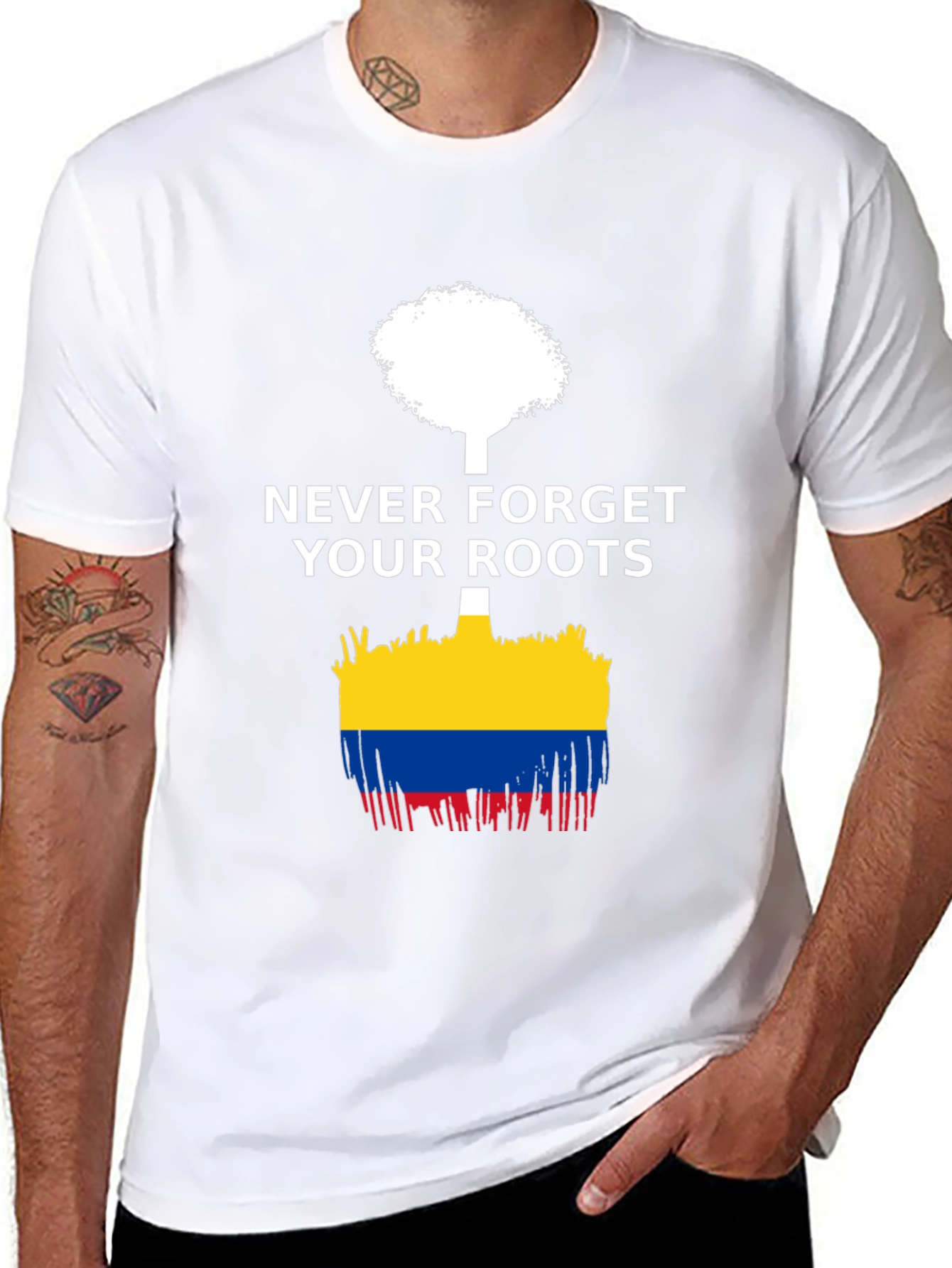 Never Forget Roots Tree Graphic Tee