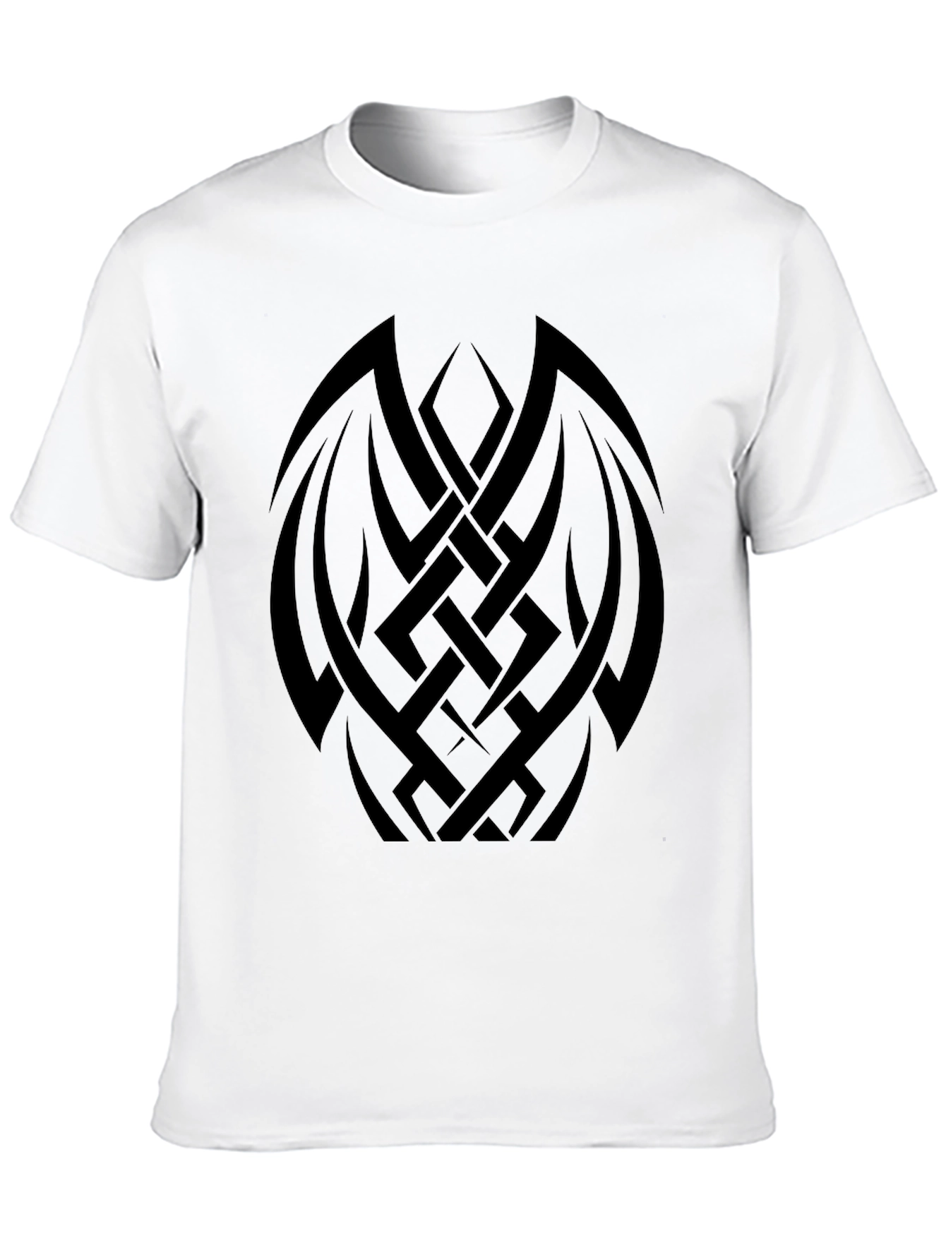 Black Tribal Tattoo Graphic Print Tee