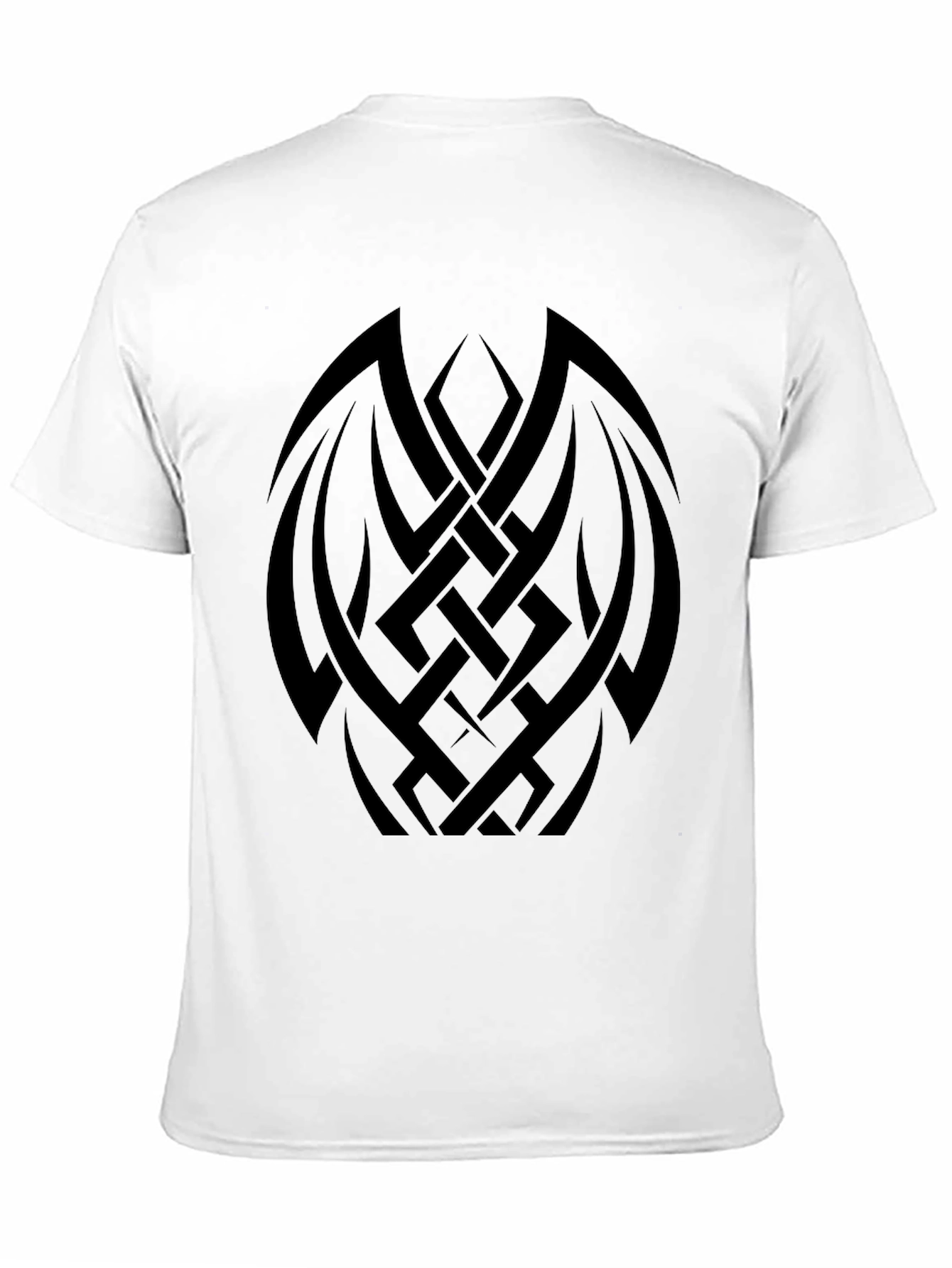 Black Tribal Tattoo Graphic Print Tee