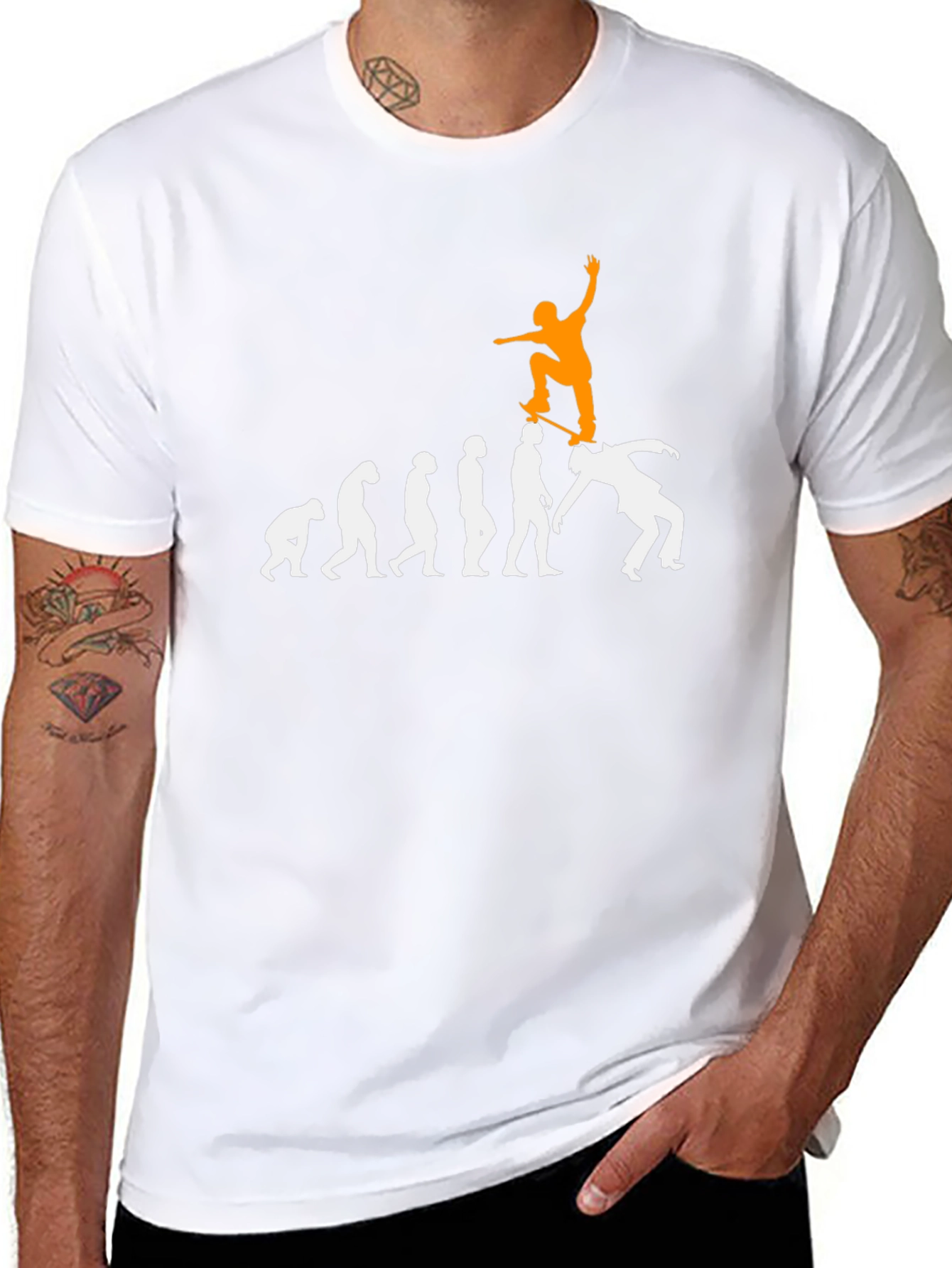 Evolution of Skateboarding T-Shirt - Black