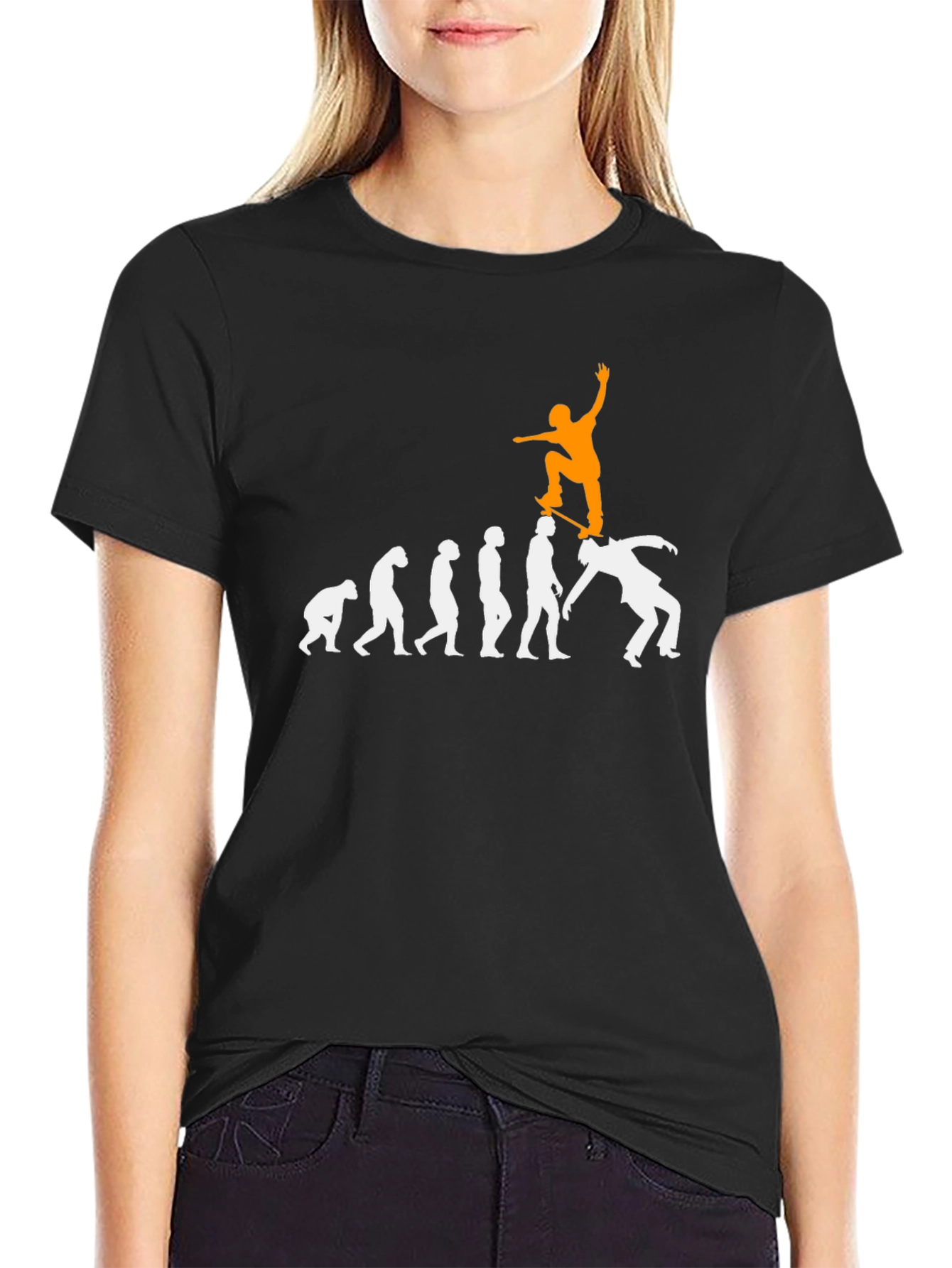Evolution of Skateboarding T-Shirt - Black