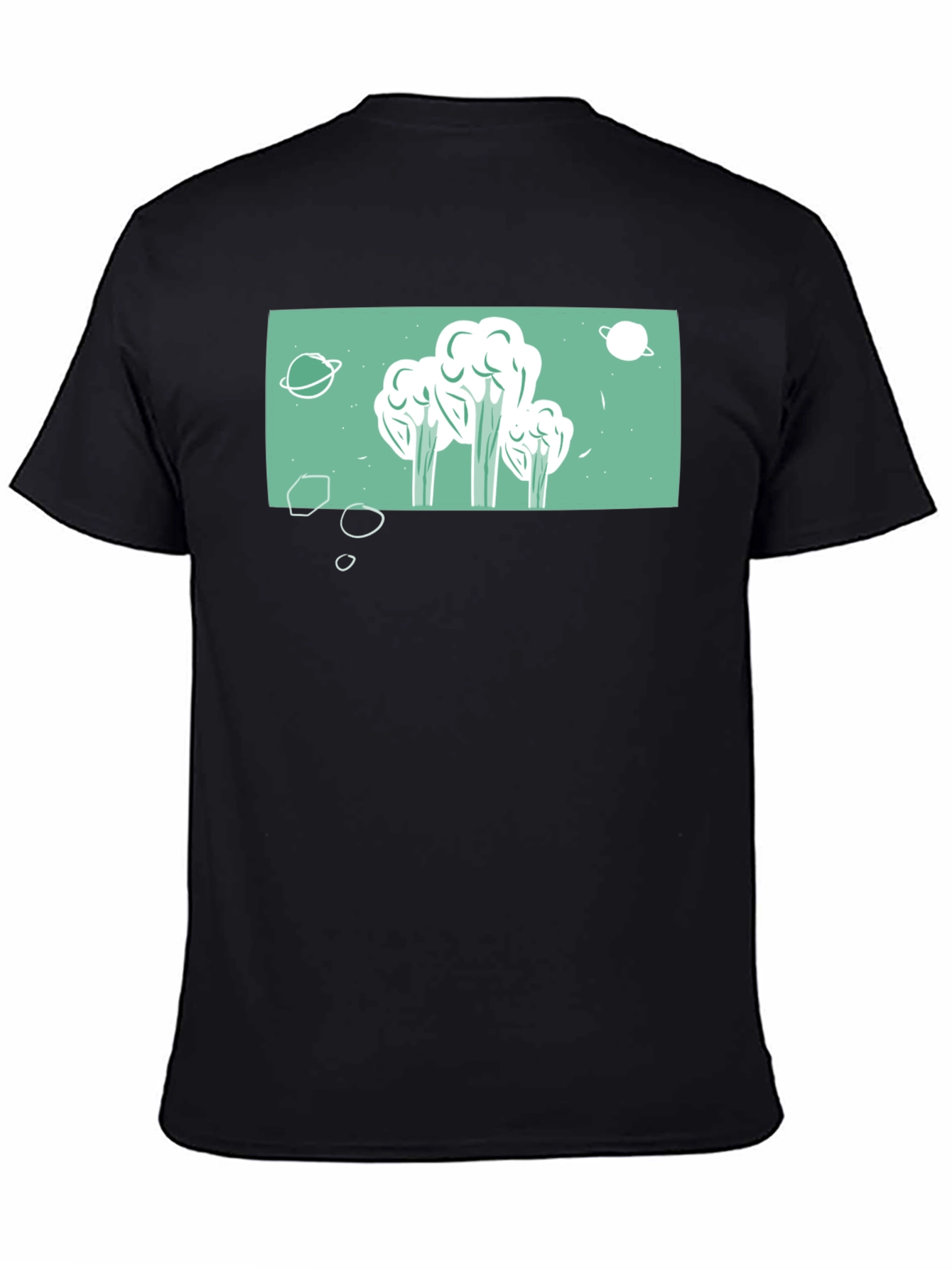 Space Broccoli T-Shirt - Quirky Graphic Tee