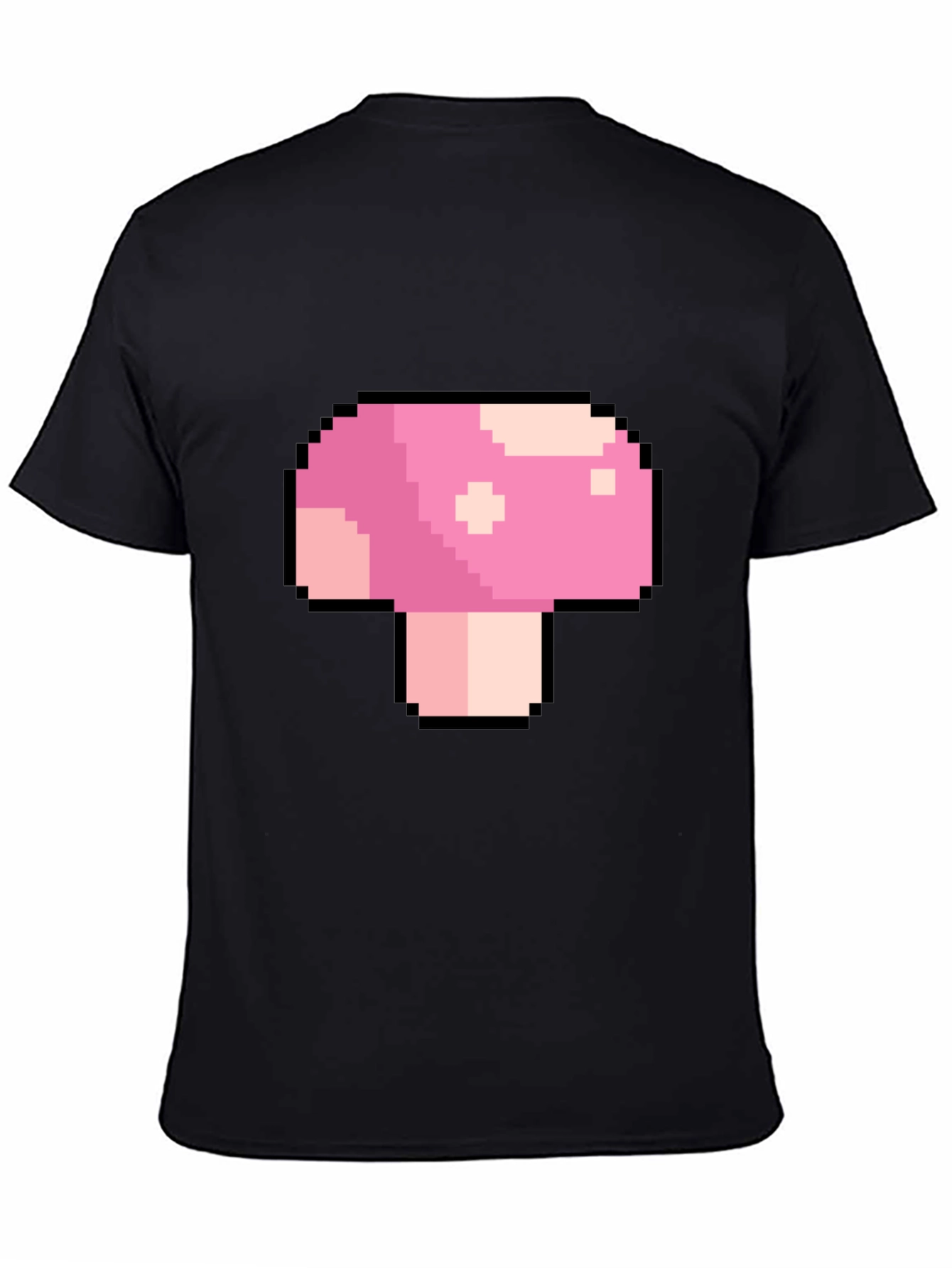 Pixel Mushroom Graphic T-Shirt - Retro Gaming Tee