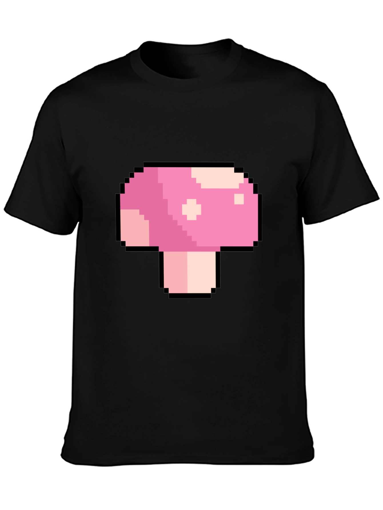 Pixel Mushroom Graphic T-Shirt - Retro Gaming Tee