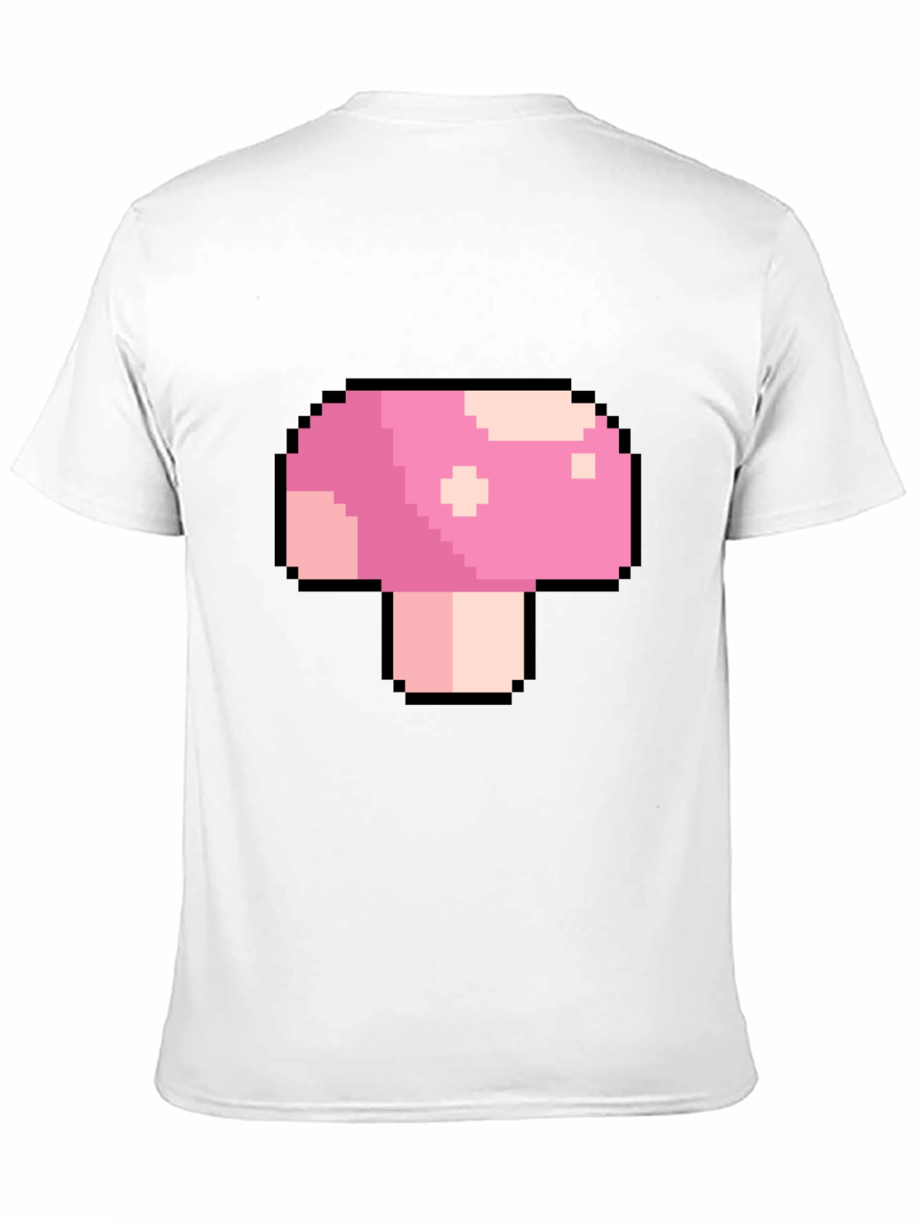 Pixel Mushroom Graphic T-Shirt - Retro Gaming Tee