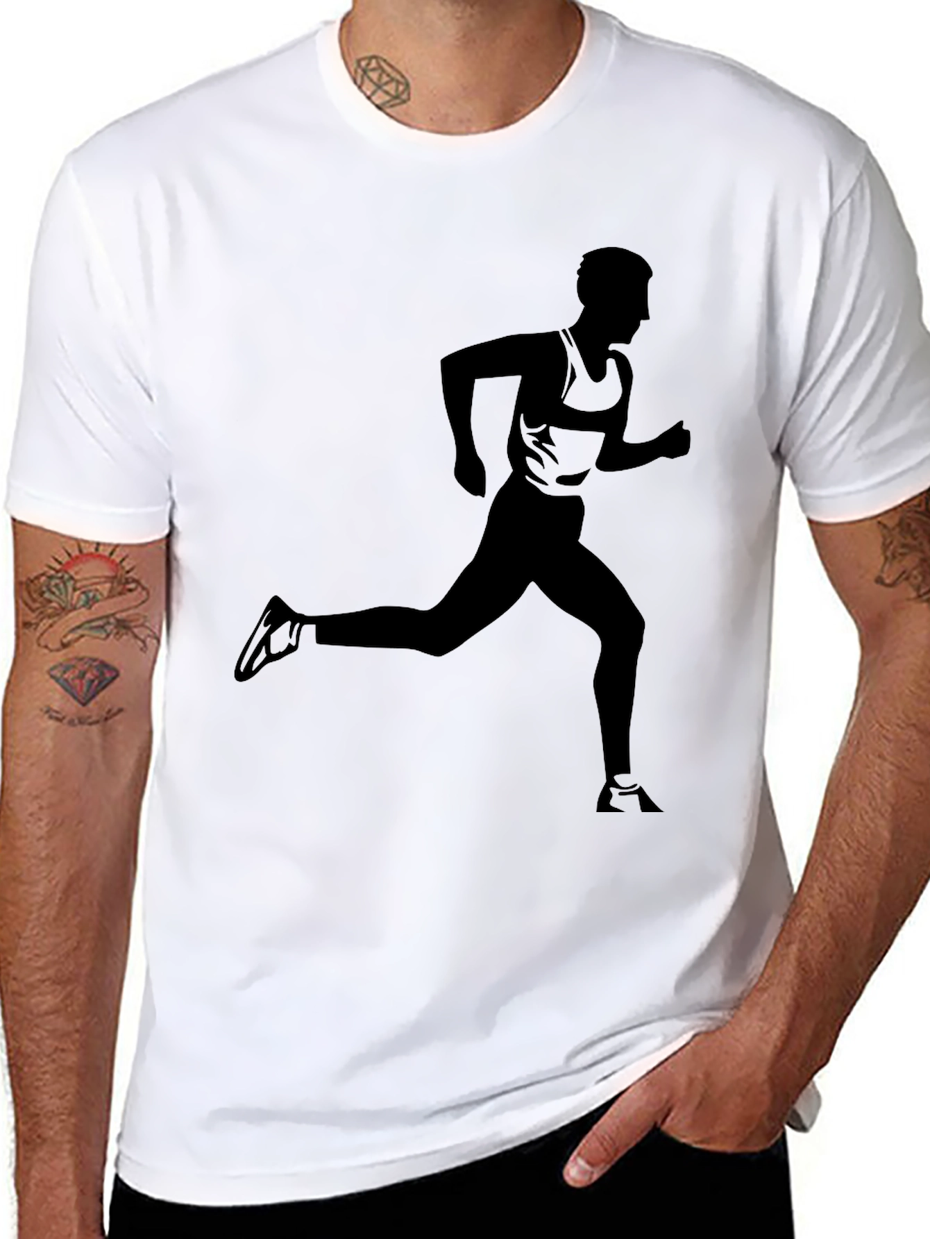 Runner Silhouette T-Shirt - Athletic Style