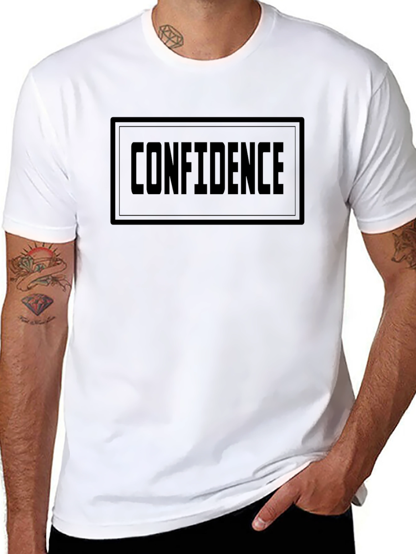 Confidence Graphic T-Shirt - Black