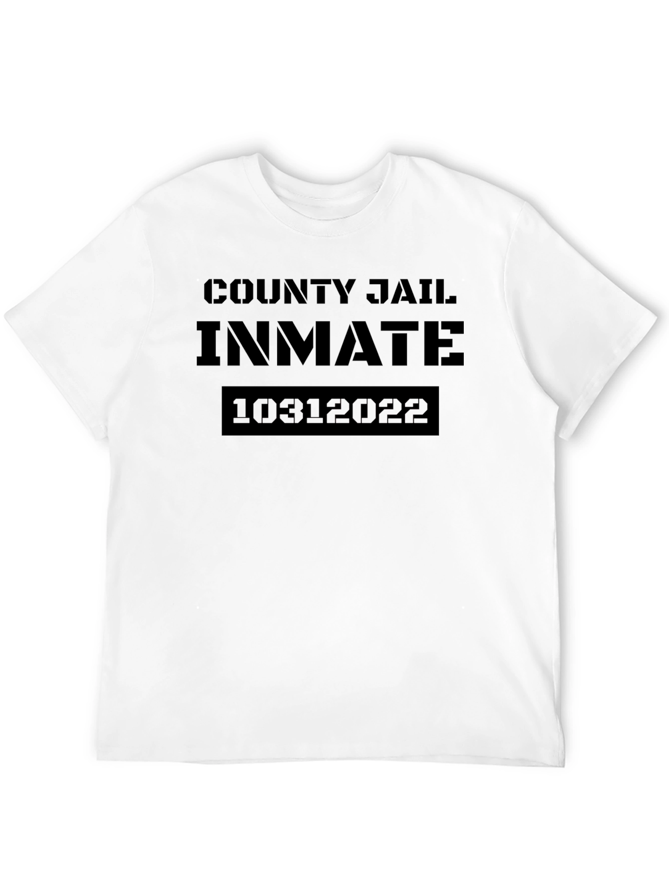 County Jail Inmate Graphic T-Shirt