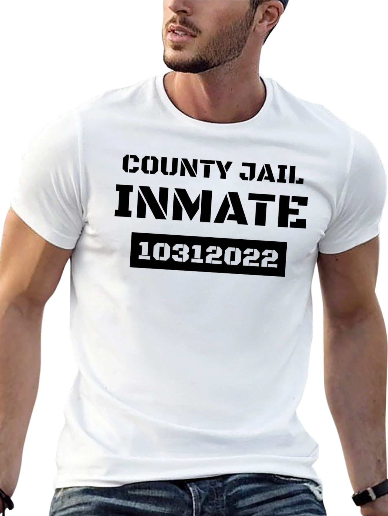 County Jail Inmate Graphic T-Shirt