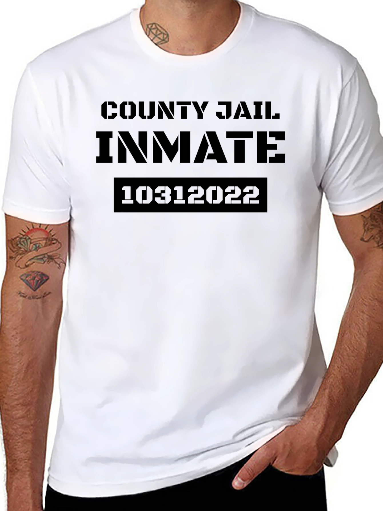 County Jail Inmate Graphic T-Shirt