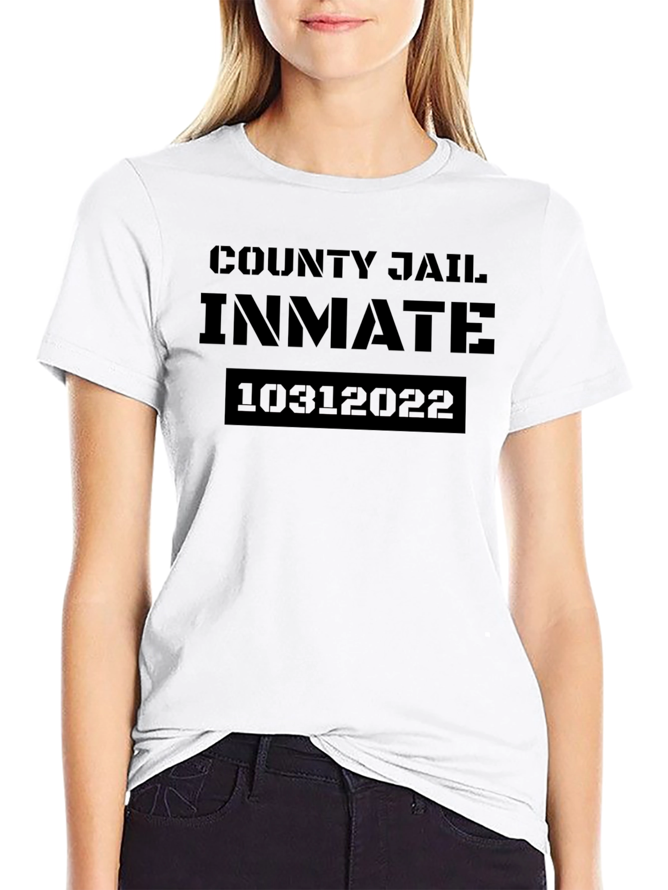 County Jail Inmate Graphic T-Shirt