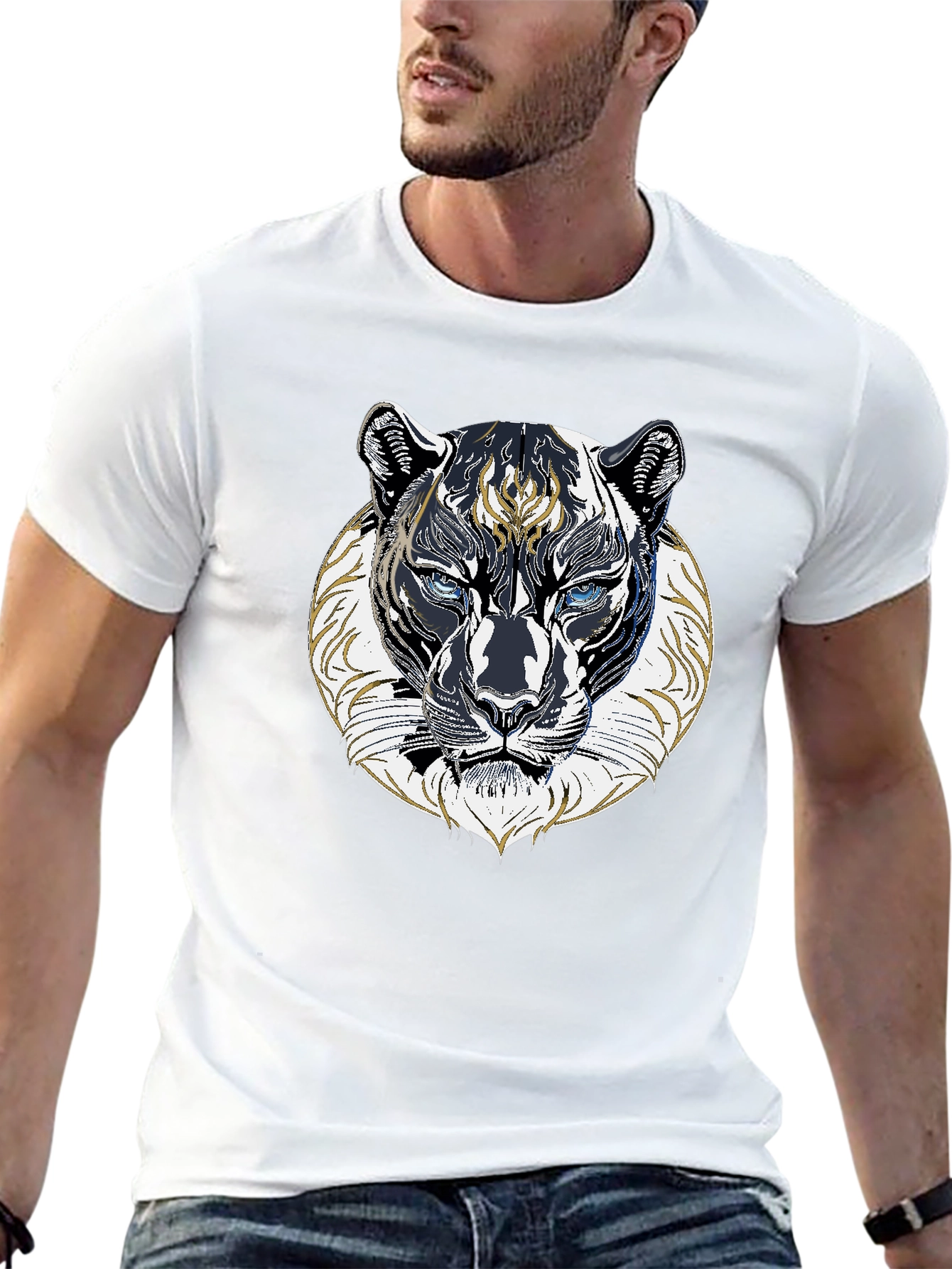 Black Panther Graphic Tee - Mens Fashion