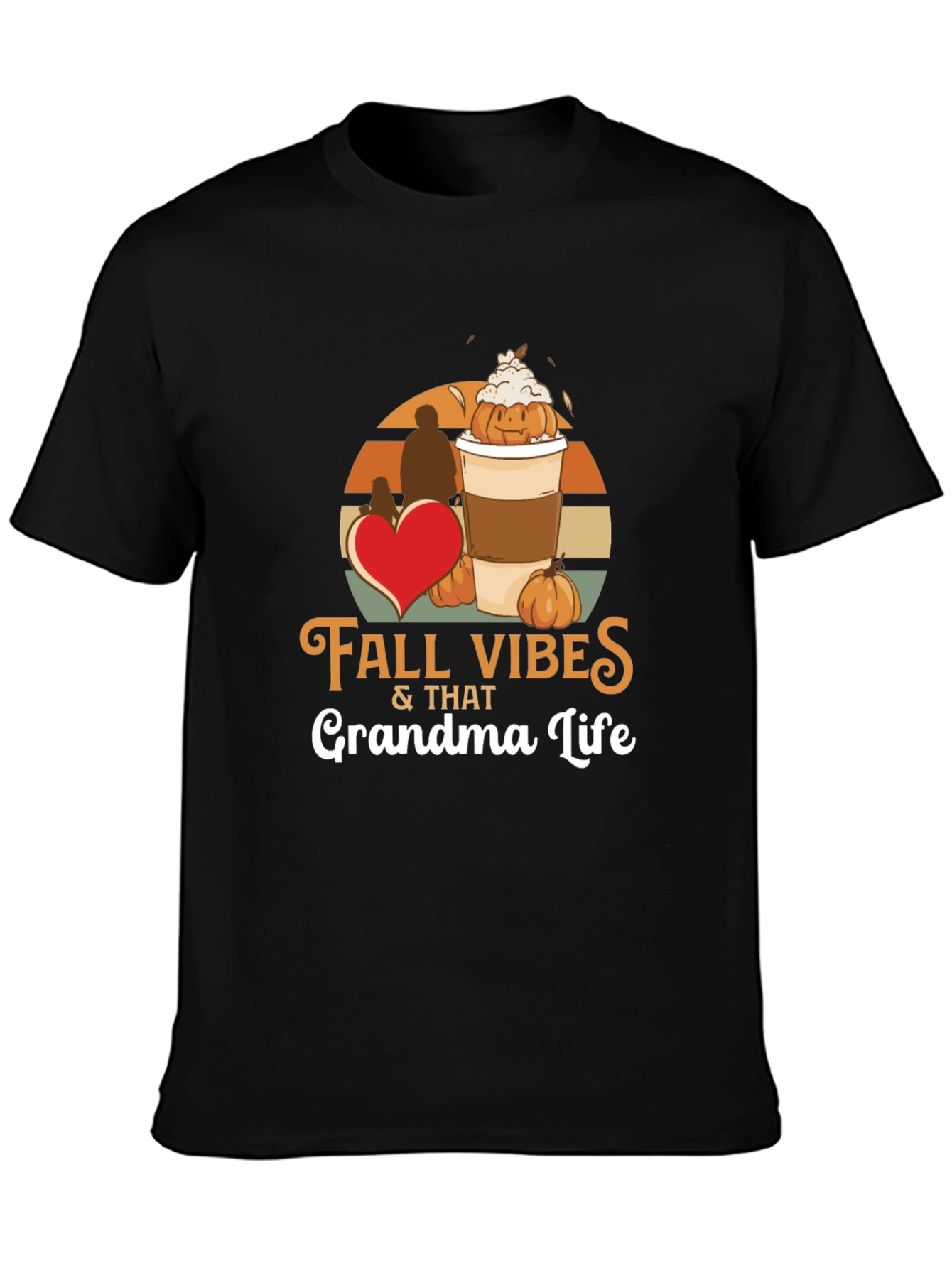 Fall Vibes Grandma Life T-Shirt