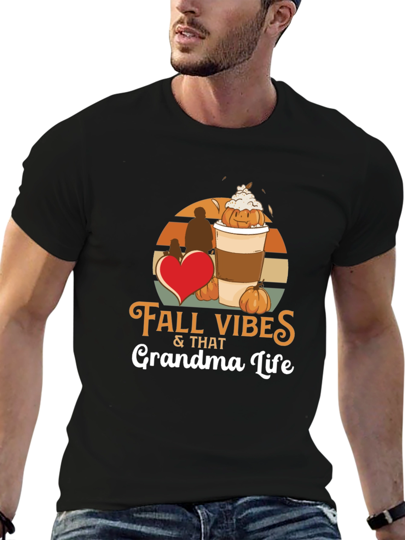 Fall Vibes Grandma Life T-Shirt