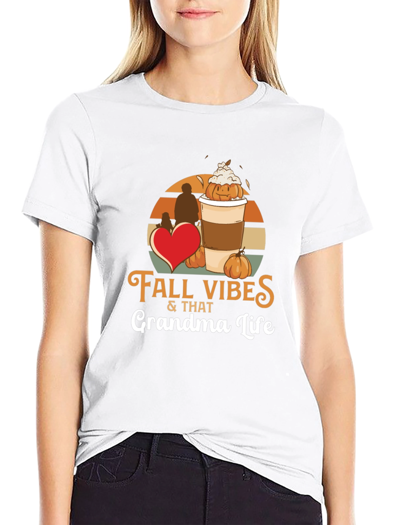 Fall Vibes Grandma Life T-Shirt
