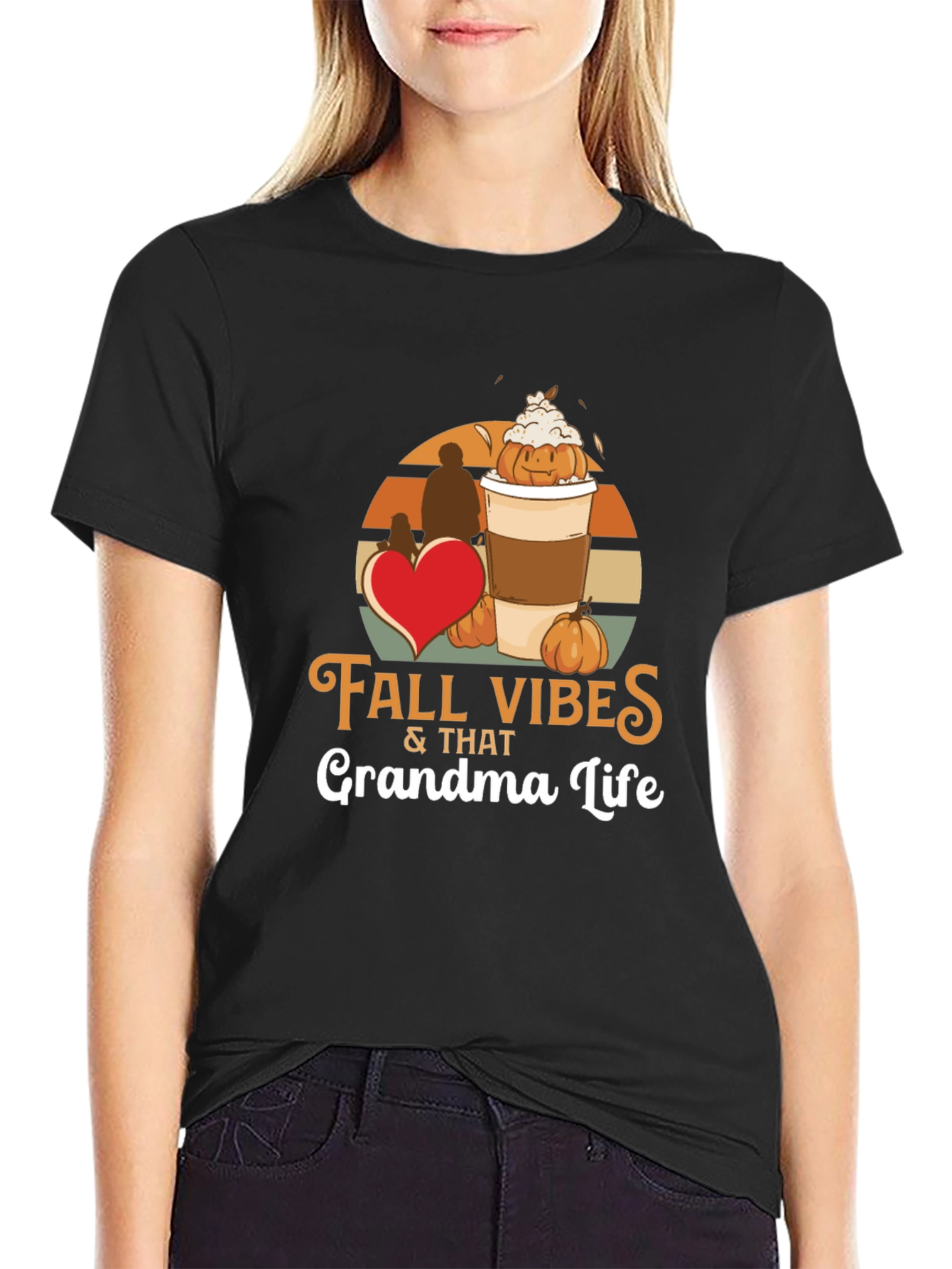 Fall Vibes Grandma Life T-Shirt