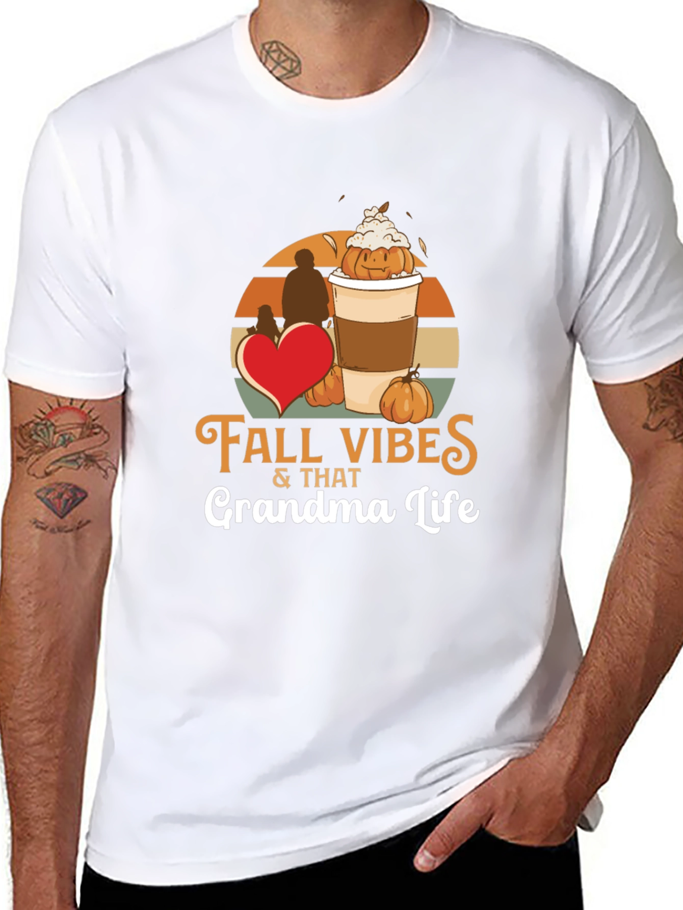 Fall Vibes Grandma Life T-Shirt