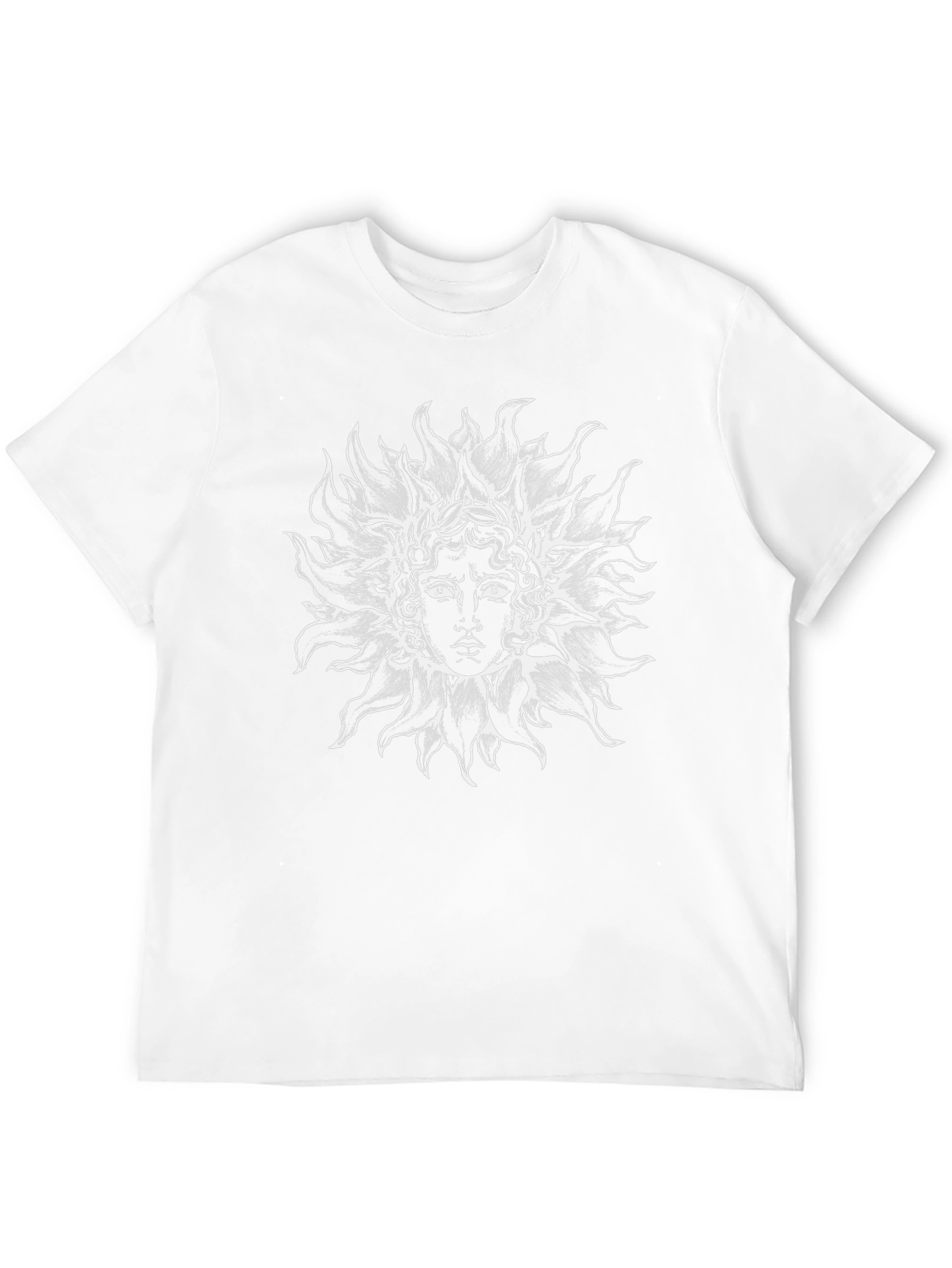 Sun God Graphic Tee - Stylish Black Cotton T-Shirt