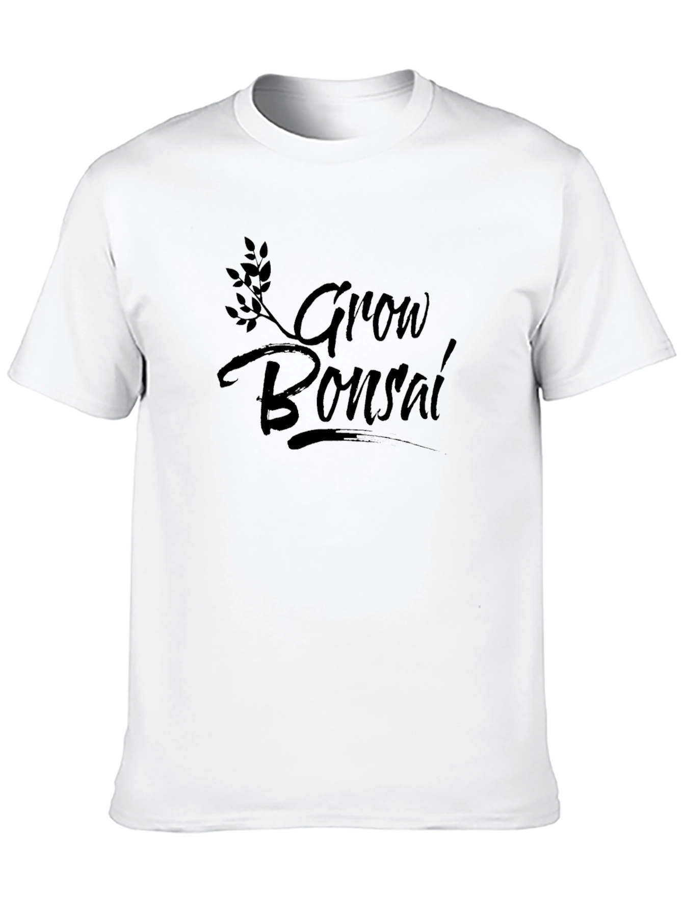 Grow Bonsai Black T-Shirt - Stylish Tree Lover Tee