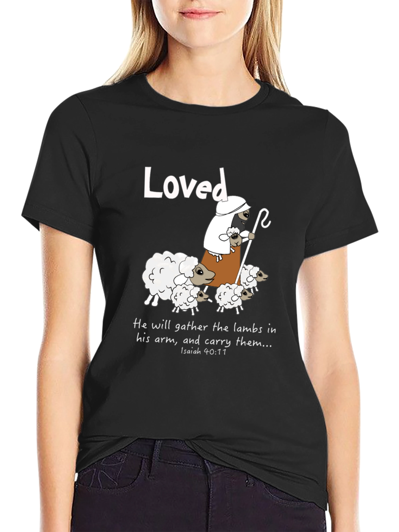 Loved Sheep Graphic T-Shirt