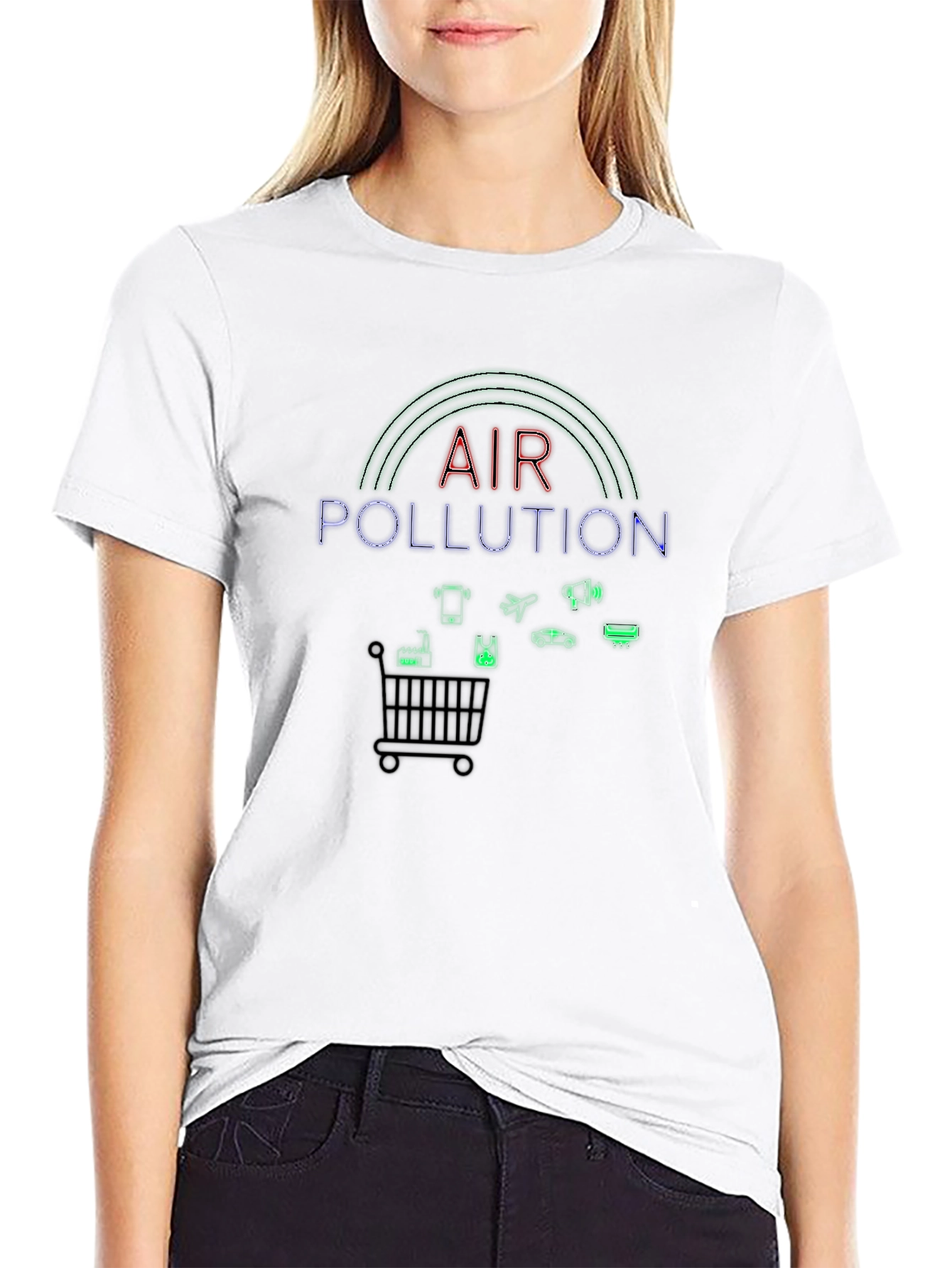 Air Pollution Graphic Tee - Environment Awareness Shirt