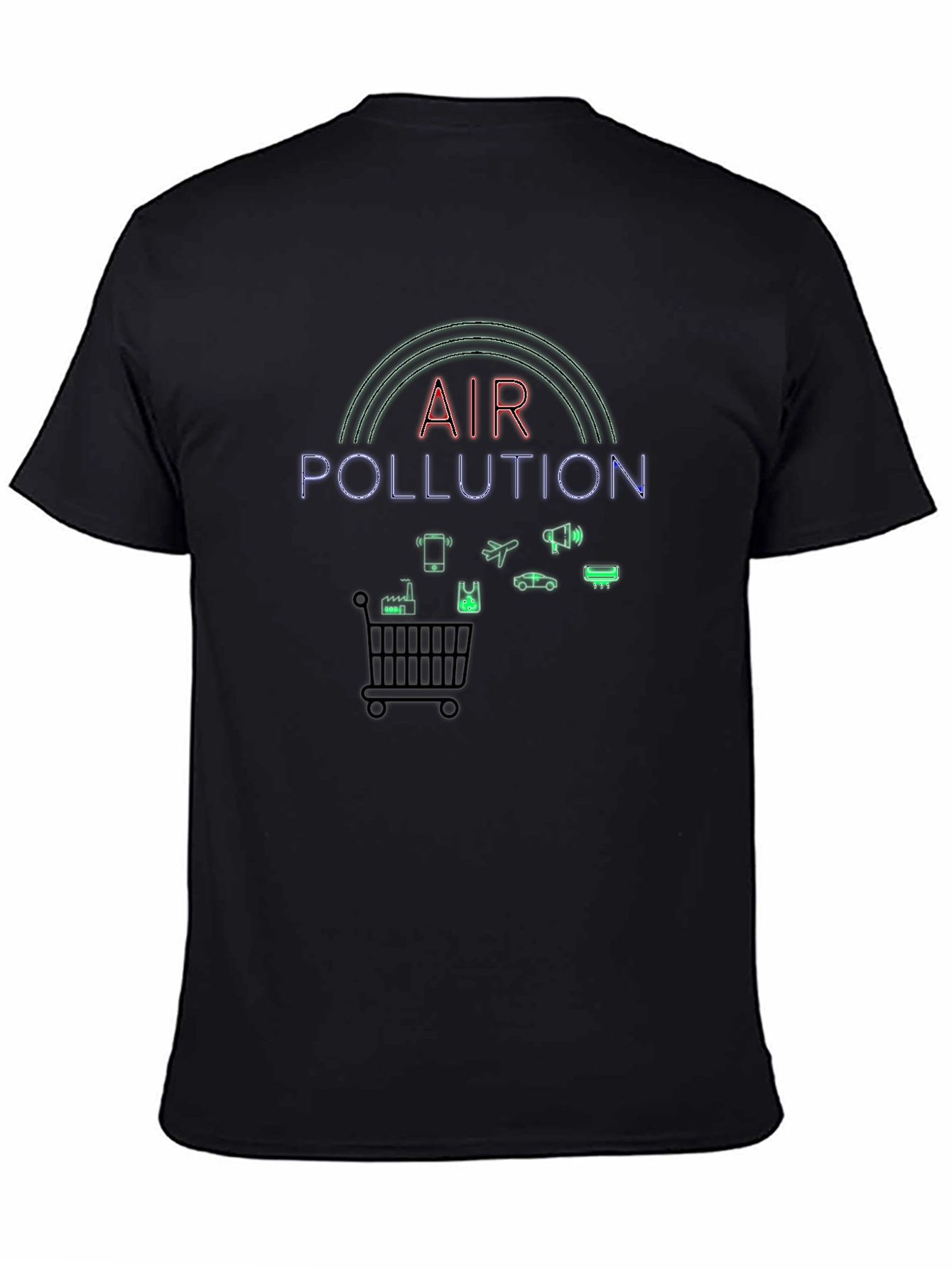 Air Pollution Graphic Tee - Environment Awareness Shirt