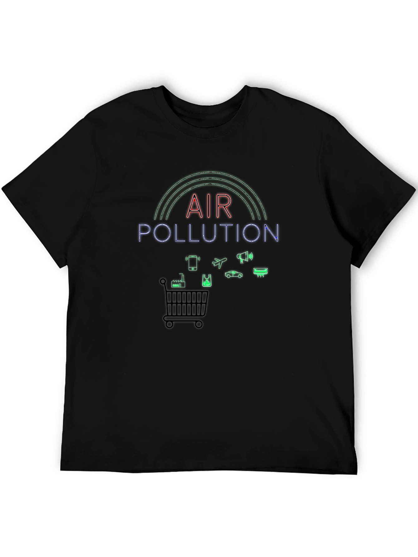 Air Pollution Graphic Tee - Environment Awareness Shirt