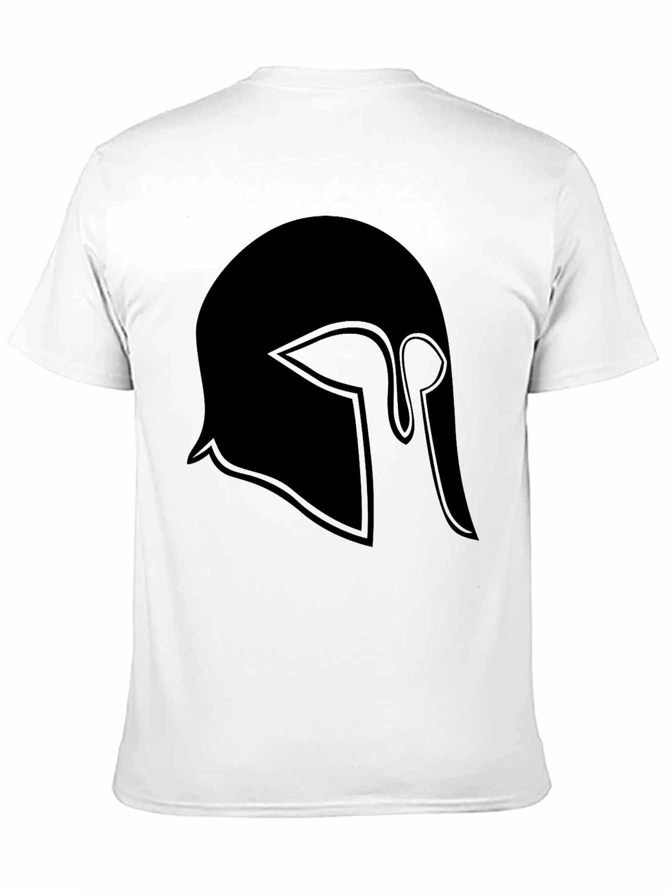 Spartan Helmet Graphic Tee - Classic Black T-Shirt