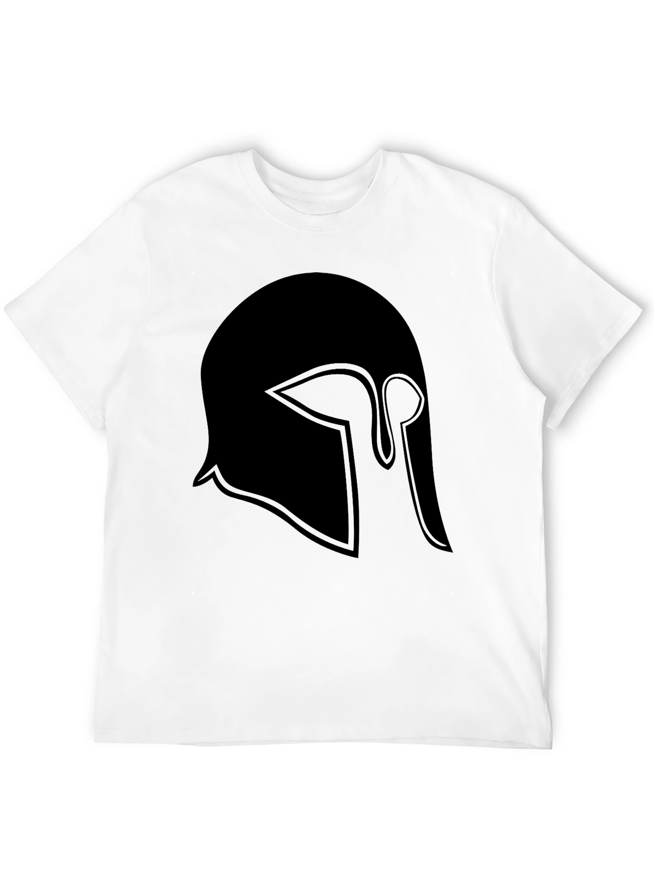 Spartan Helmet Graphic Tee - Classic Black T-Shirt
