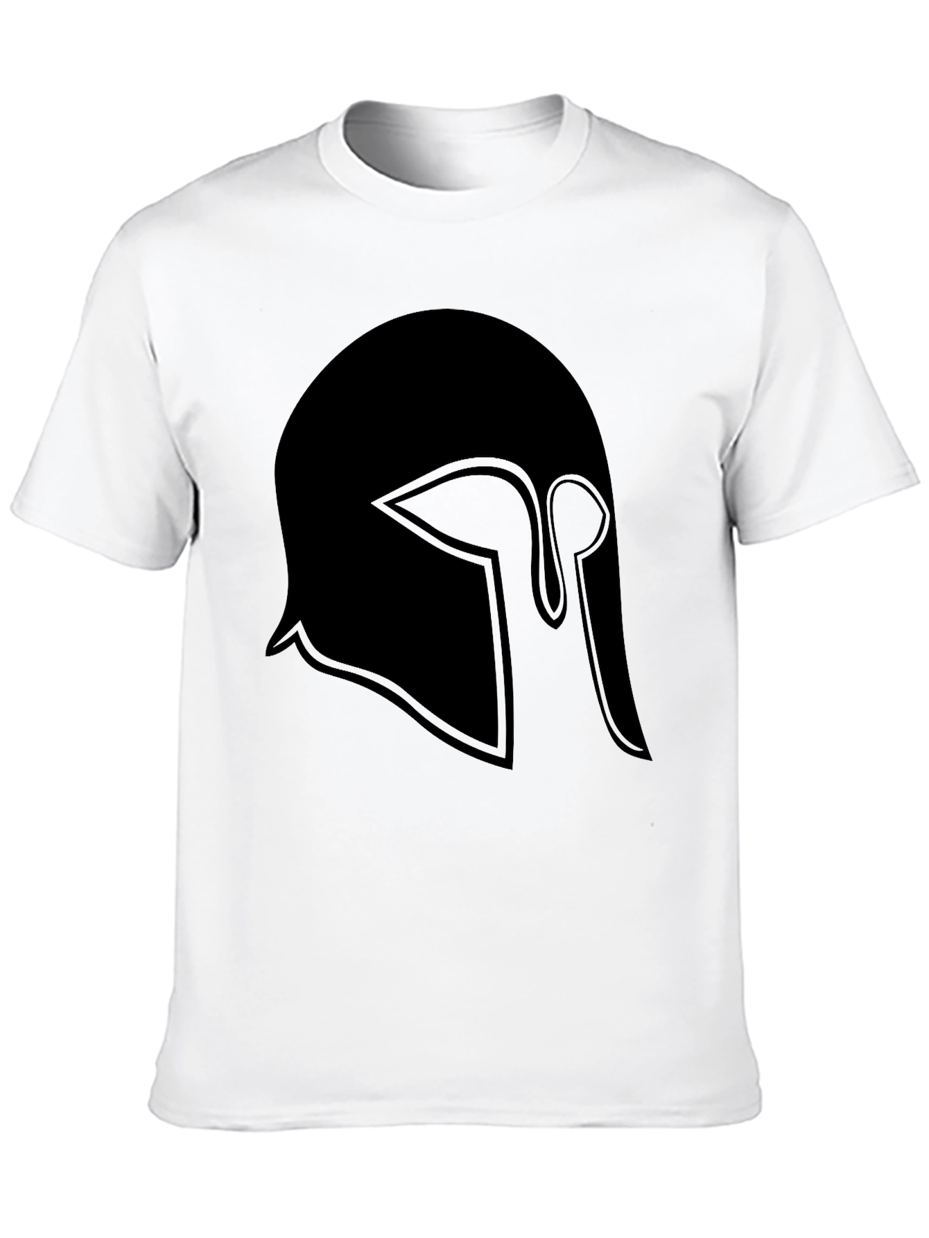 Spartan Helmet Graphic Tee - Classic Black T-Shirt
