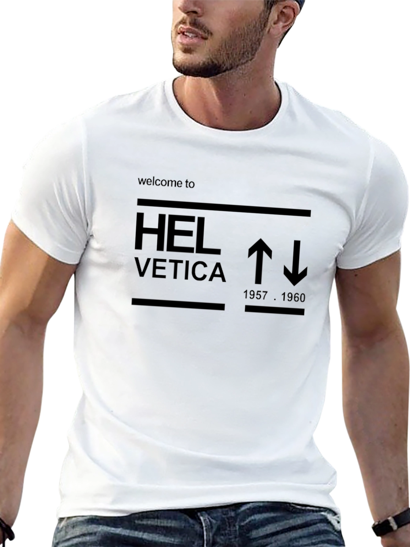 Helvetica Inspired Graphic Tee