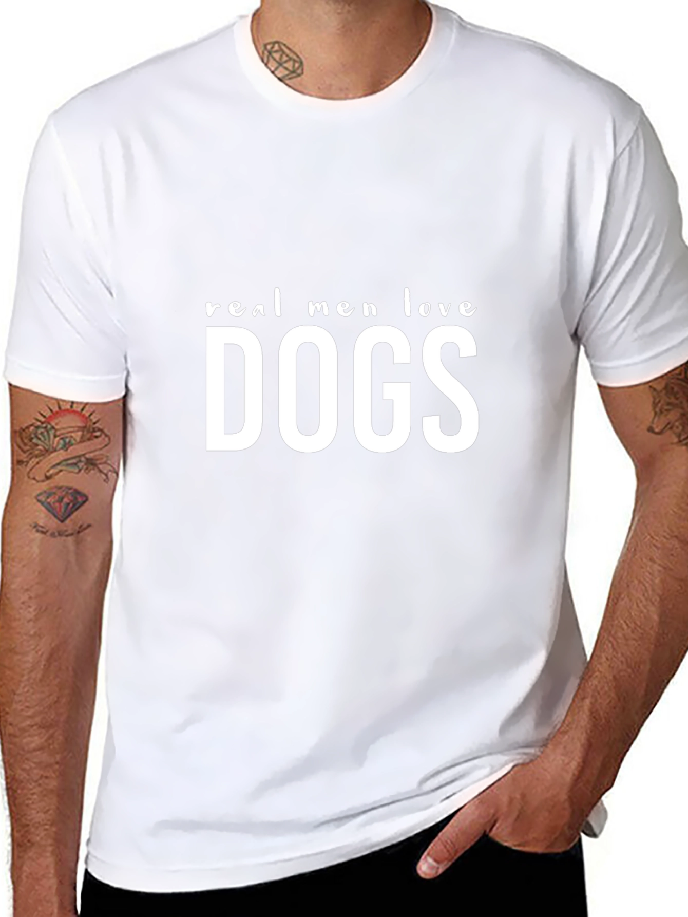Real Men Love Dogs Graphic Tee