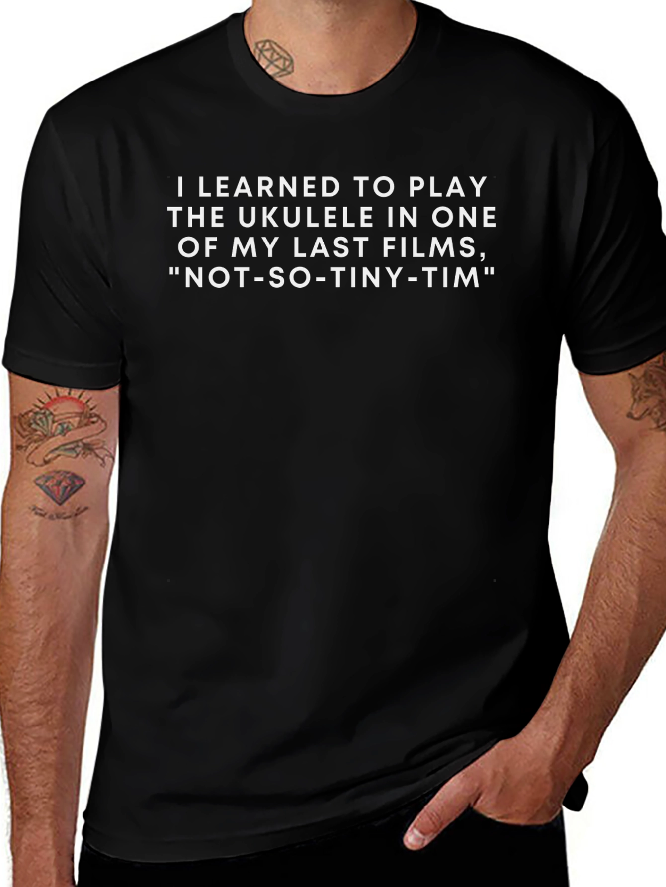 Ukulele Film T-Shirt Funny Music Tee