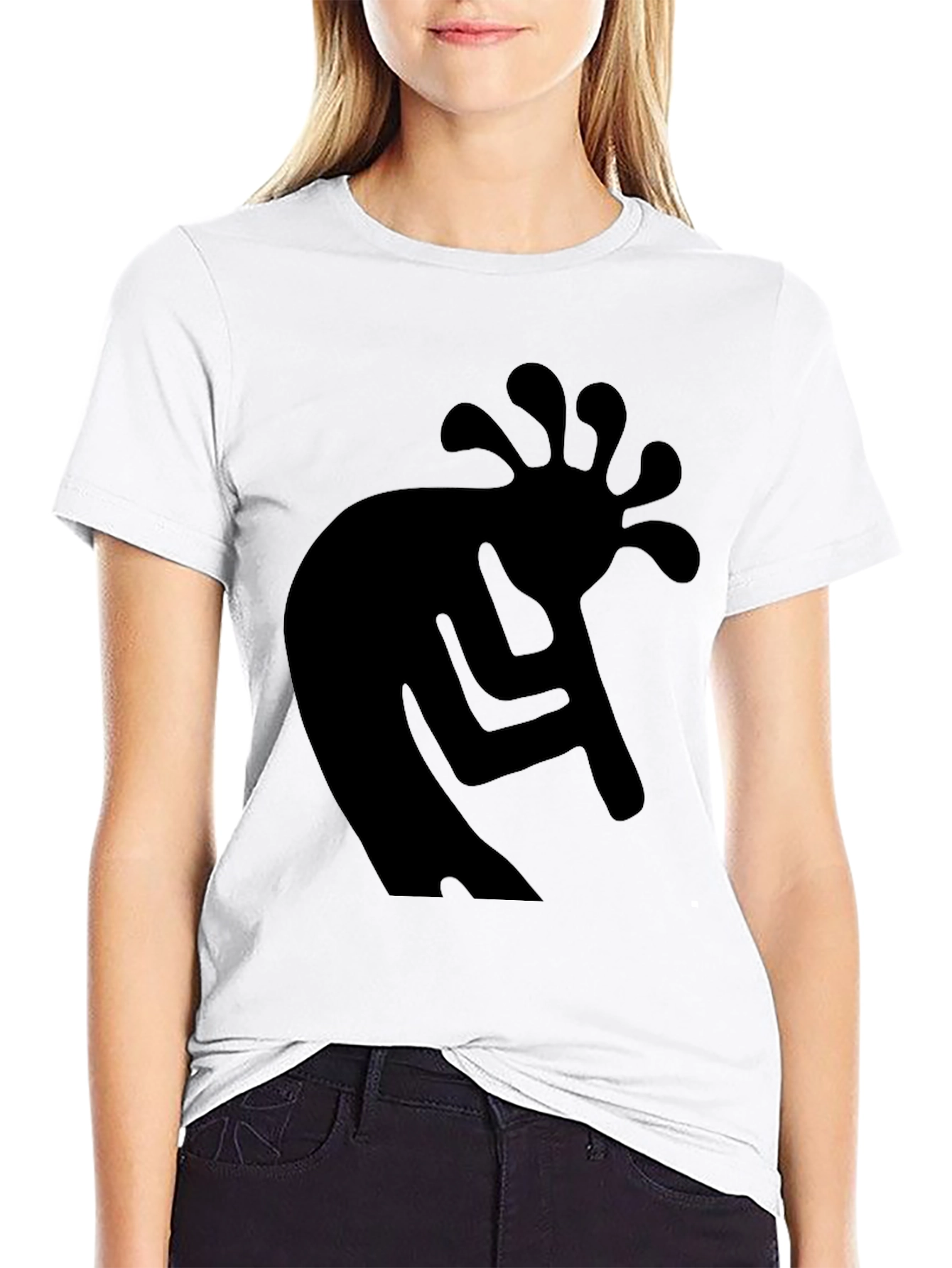 Kokopelli Graphic T-Shirt - Black Cotton Tee