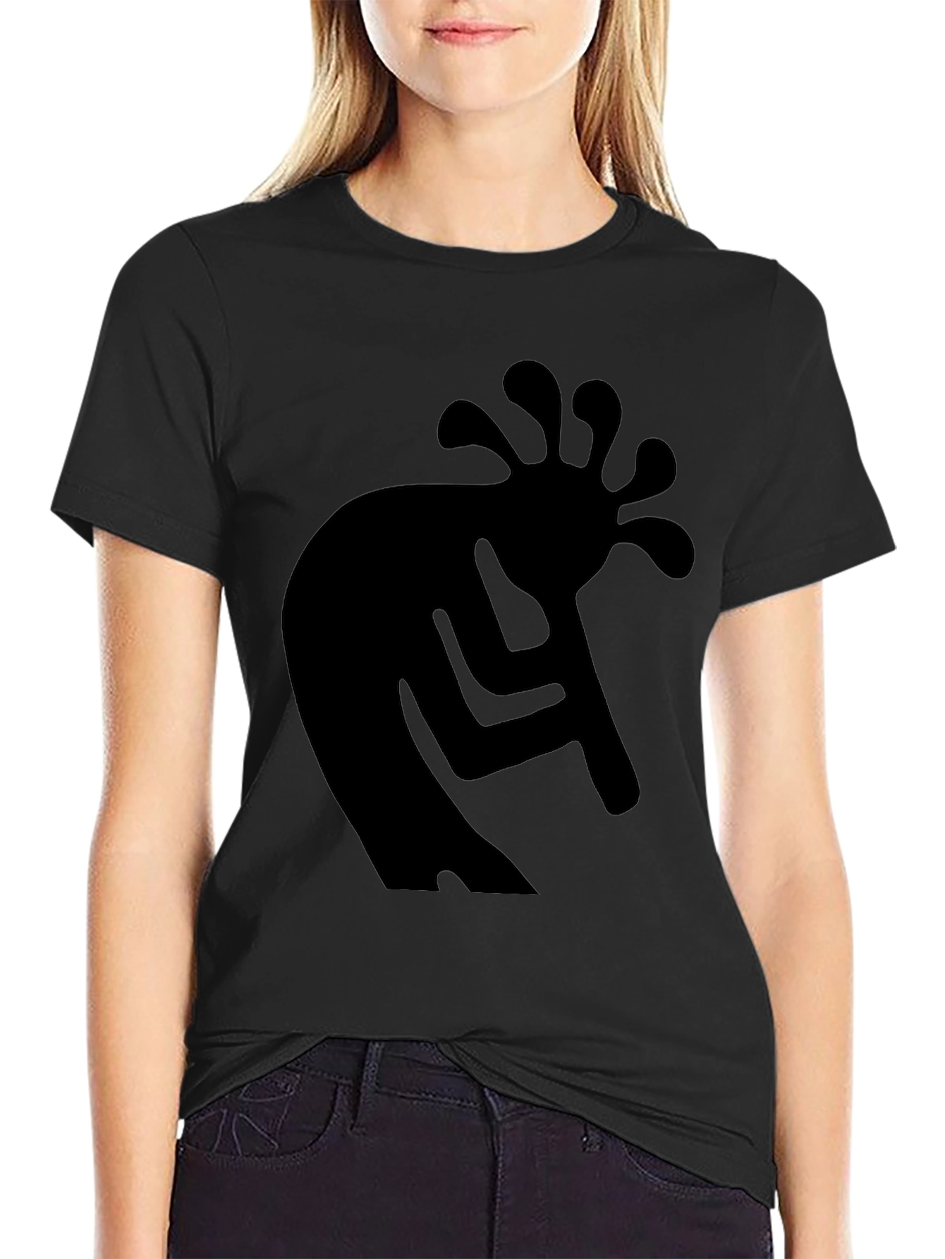 Kokopelli Graphic T-Shirt - Black Cotton Tee