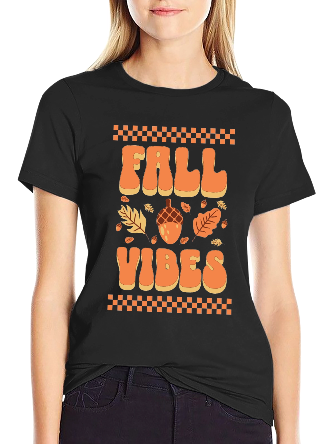 Fall Vibes Graphic Tee - Autumn Themed Shirt