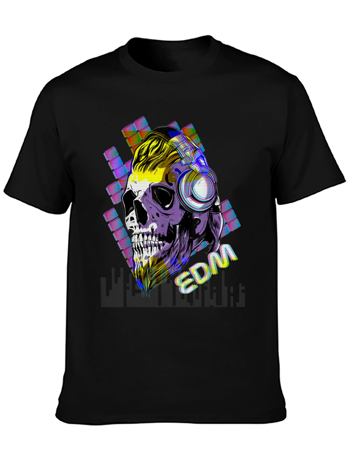 Skull EDM Graphic T-Shirt - Cool Music Lover Tee