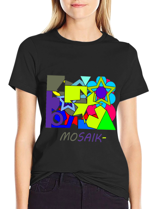 Abstract Geometric Mosaic Graphic T-Shirt - Unisex