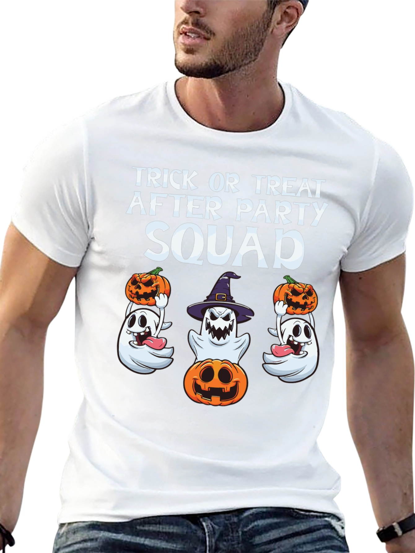 Halloween Trick or Treat Squad Graphic Tee