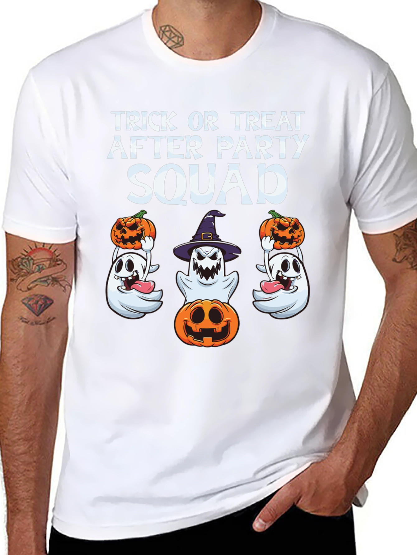 Halloween Trick or Treat Squad Graphic Tee