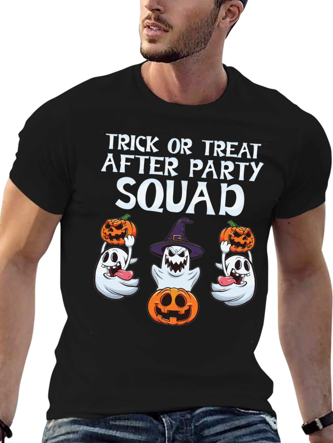 Halloween Trick or Treat Squad Graphic Tee