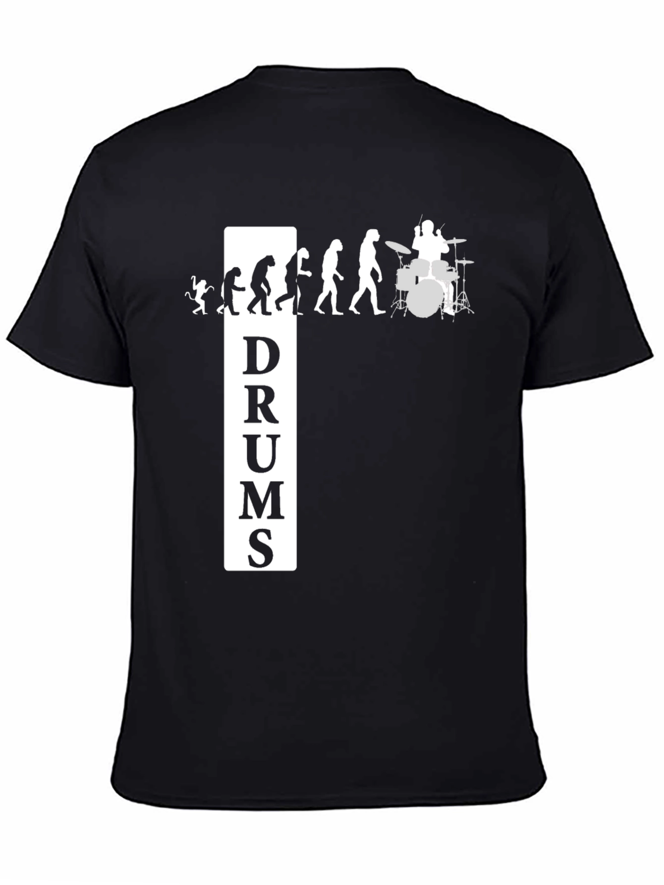 Evolution of Drums Black T-Shirt