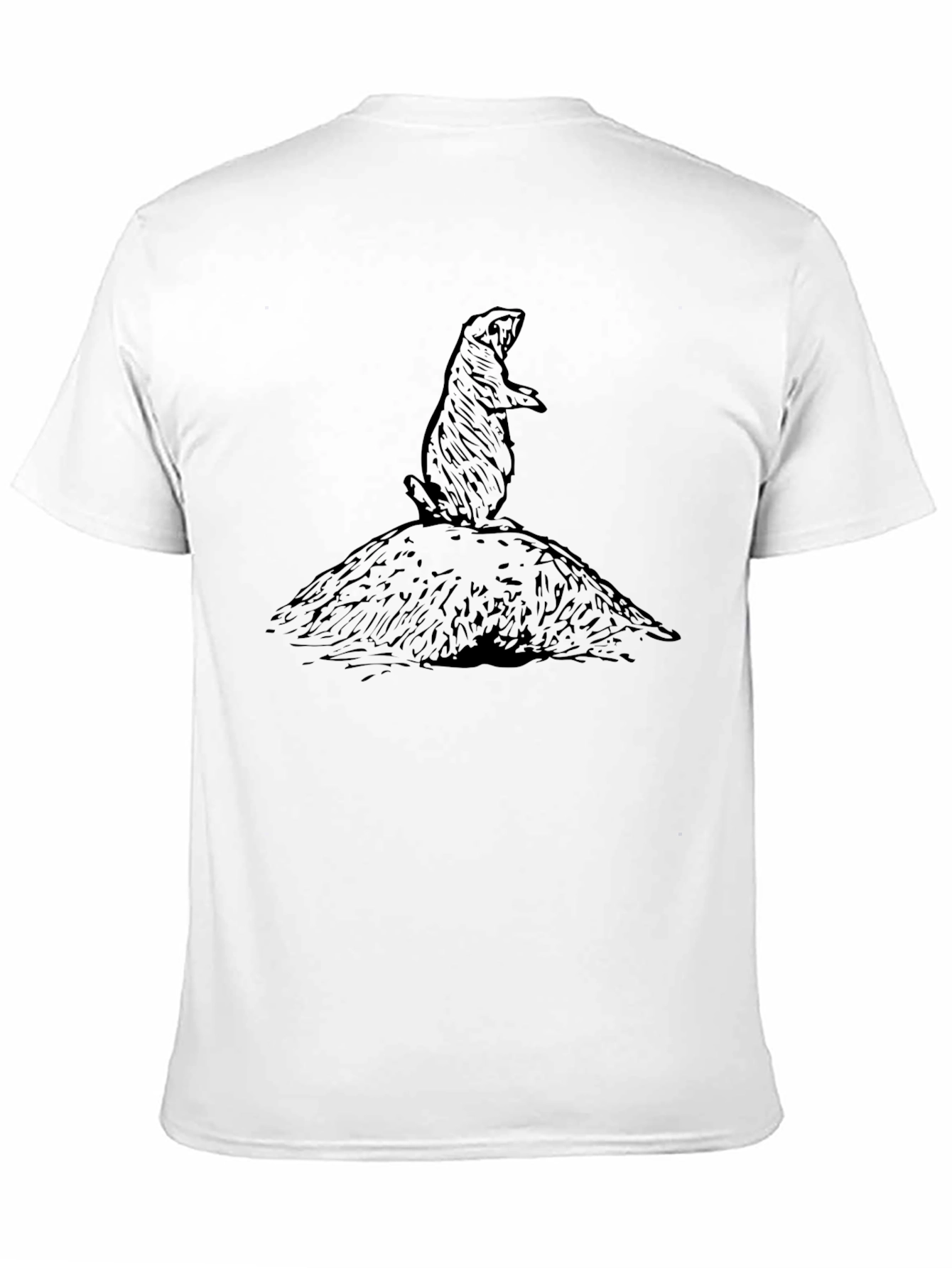 Groundhog Graphic Tee - Black Cotton T-Shirt