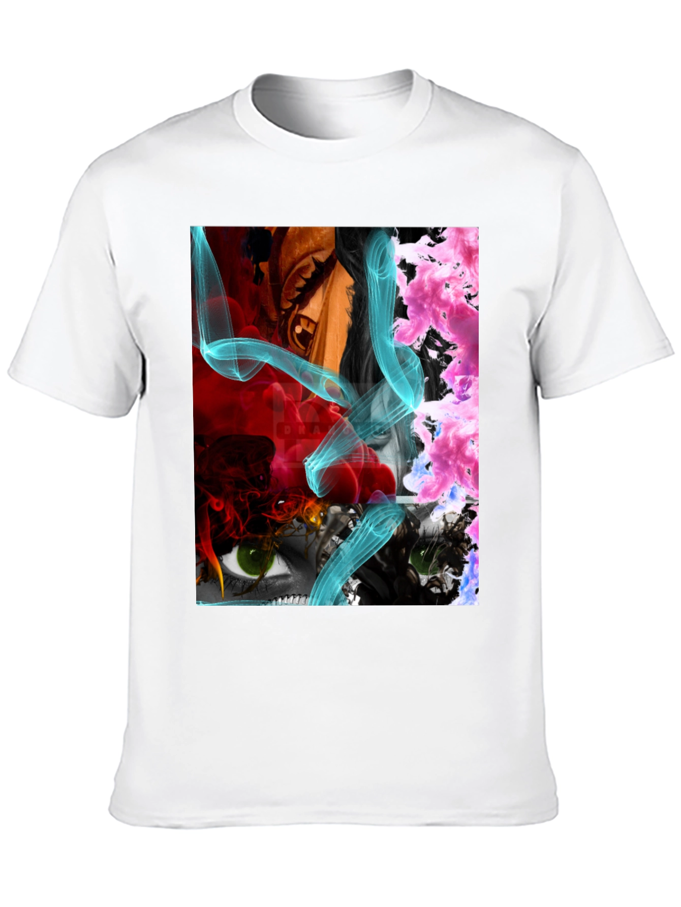 Eye-Catching Graphic Print Mens Black T-Shirt