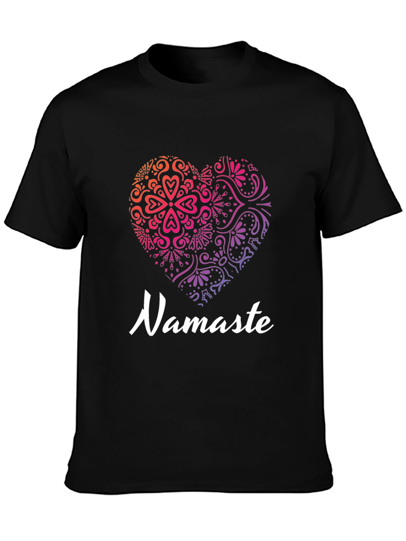 Namaste Heart Graphic Tee - Yoga Shirt