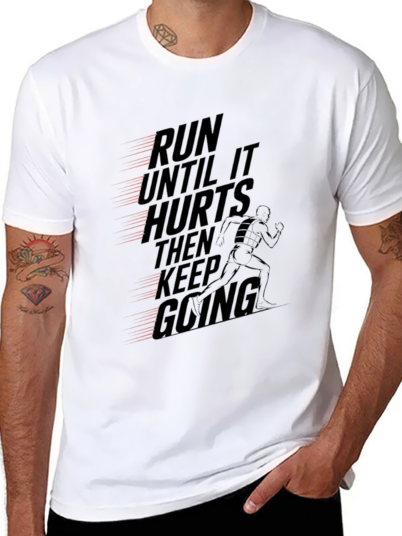 Run Until it Hurts Graphic Tee