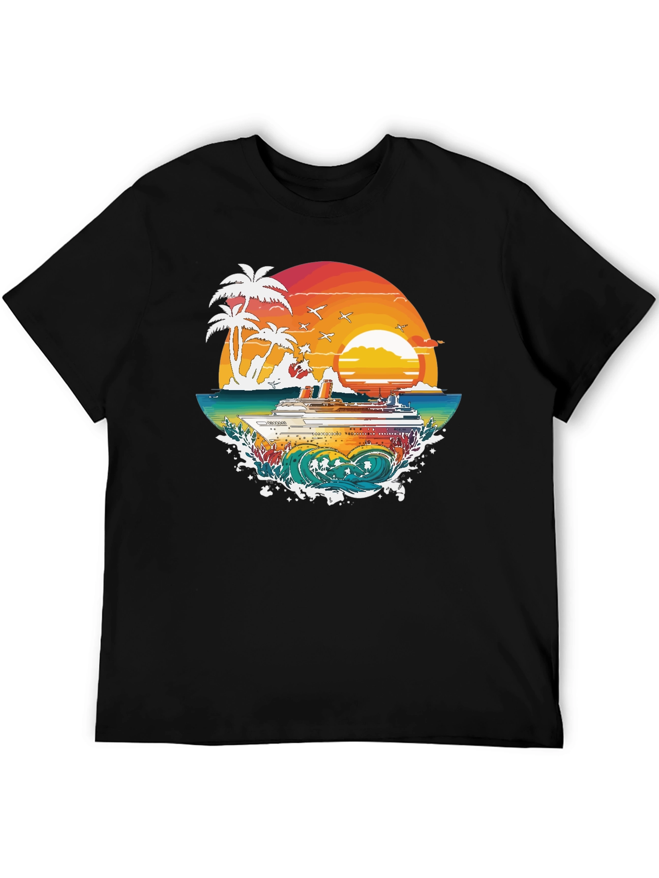 Tropical Cruise Graphic Tee - Island Vibes